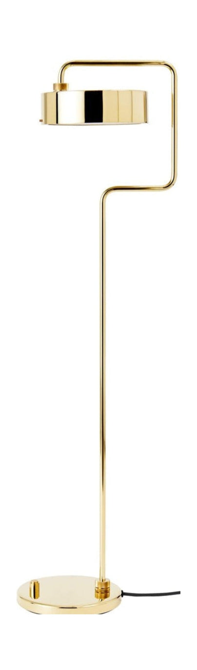 [product_category]-Made By Hand Petite Machine Floor Lamp H: 108, Polished Brass-Made by Hand-5710780132505-PMF 025BR-MAD-1