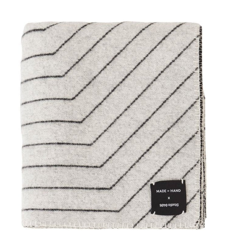 [product_category]-Made By Hand Pinstripe Blanket, Black-Made by Hand-5710780550019-PS BL-MAD-1