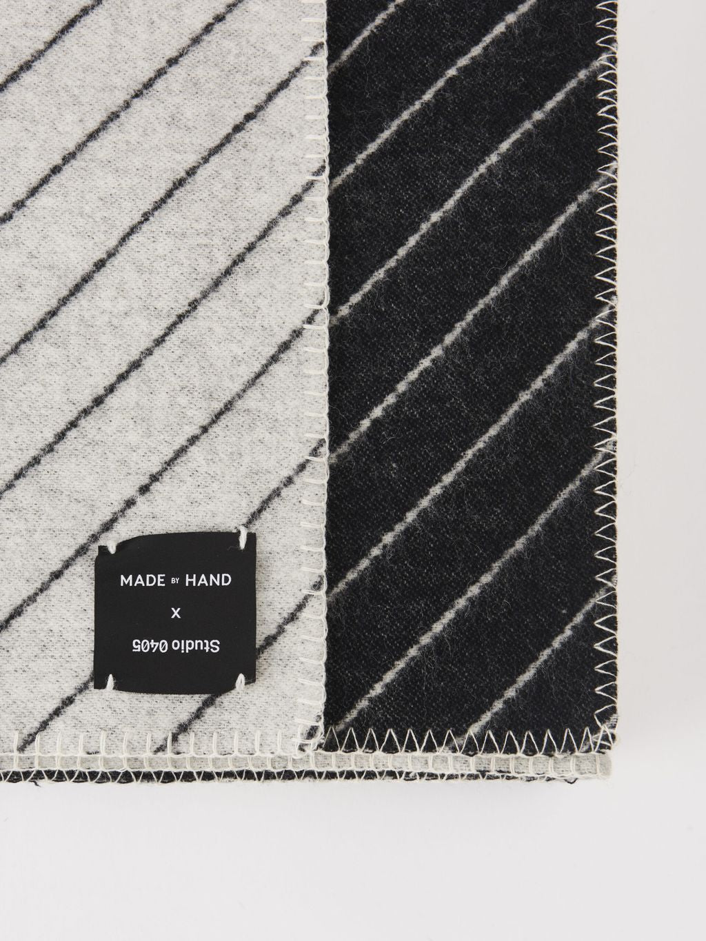 [product_category]-Made By Hand Pinstripe Blanket, Black-Made by Hand-5710780550019-PS BL-MAD-2