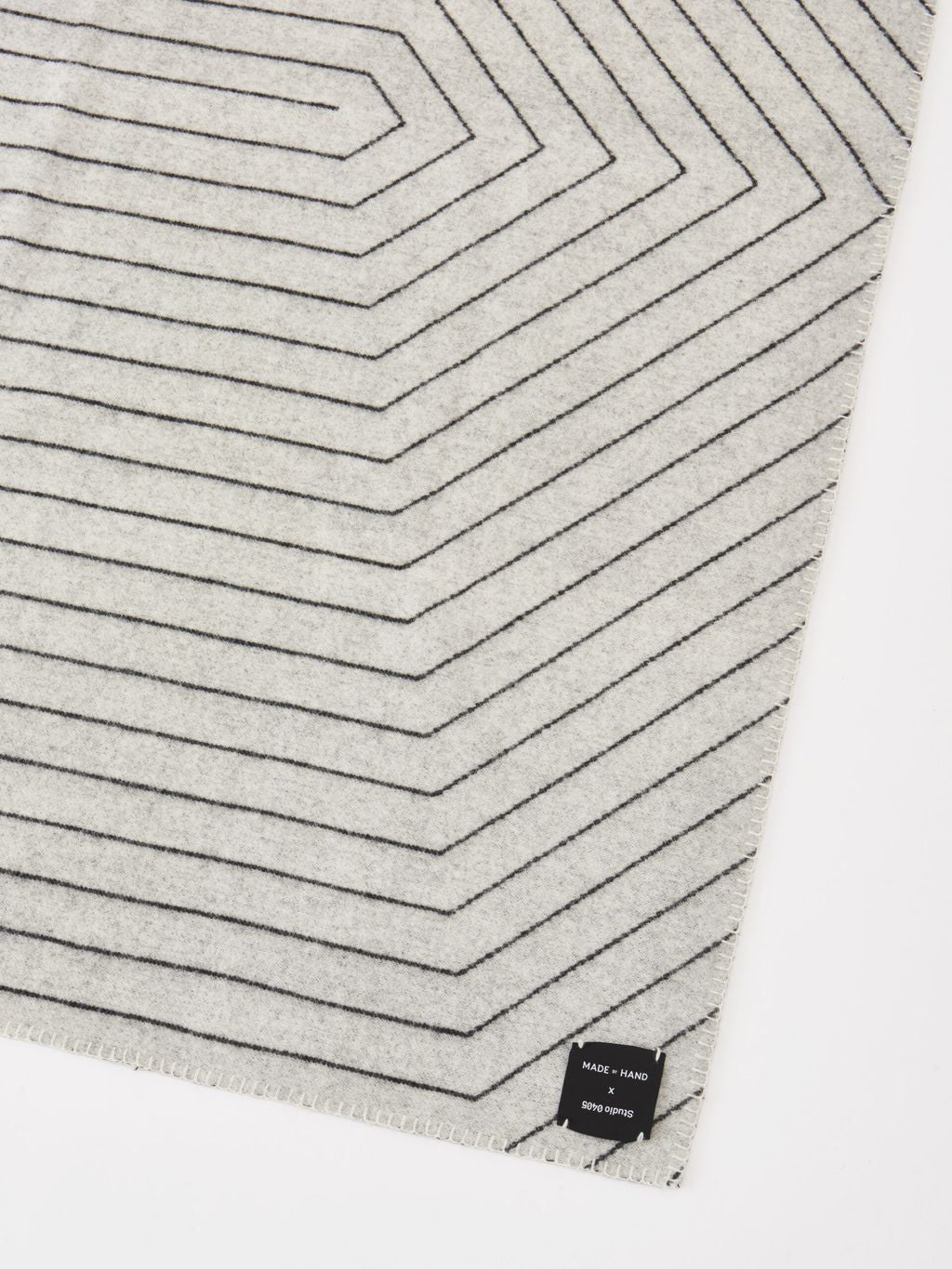 [product_category]-Made By Hand Pinstripe Blanket, Black-Made by Hand-5710780550019-PS BL-MAD-4