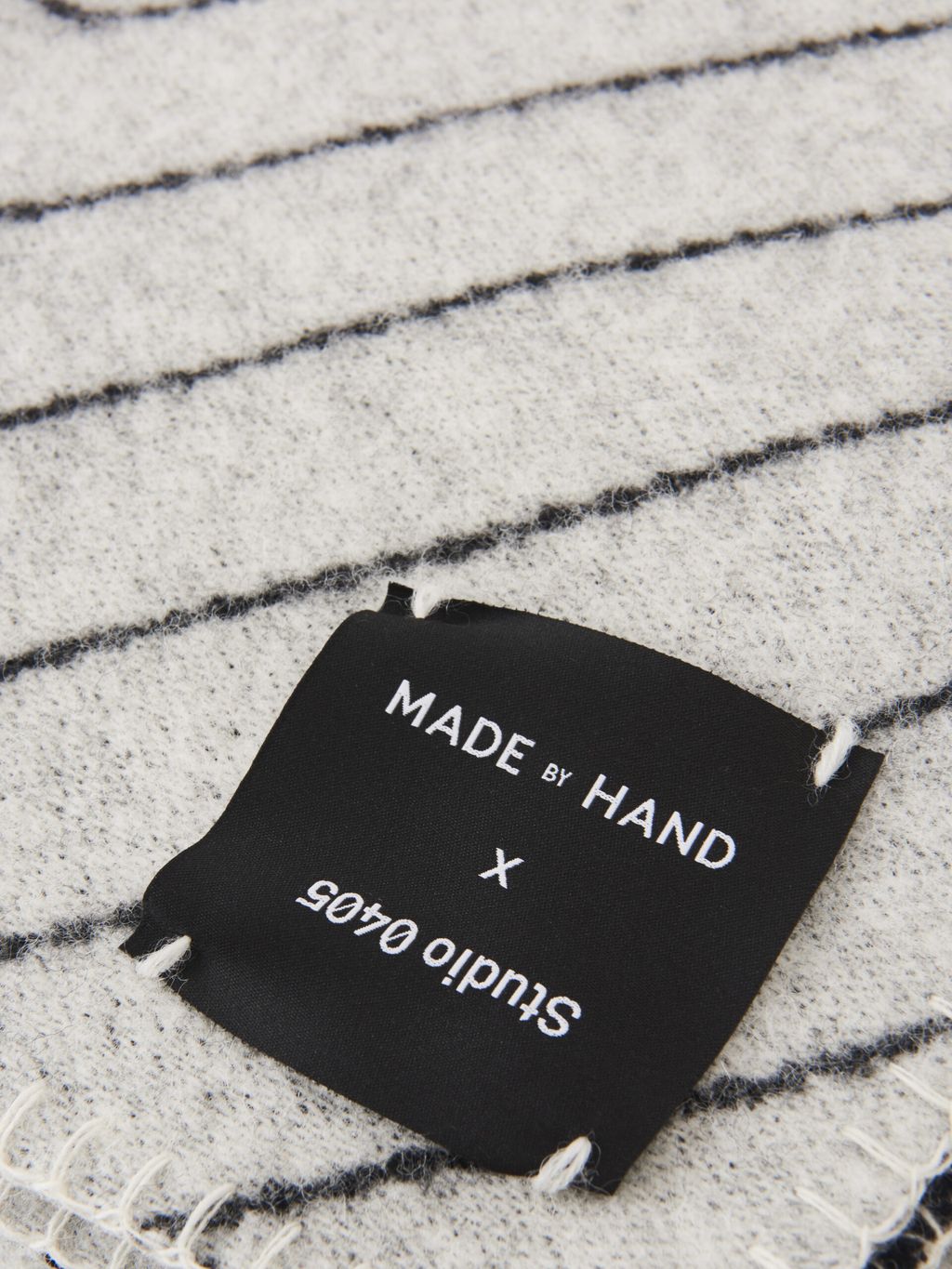 [product_category]-Made By Hand Pinstripe Blanket, Black-Made by Hand-5710780550019-PS BL-MAD-6