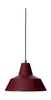 Vyrobeno ruční workshop Přívěsková lampa W3 víno červená