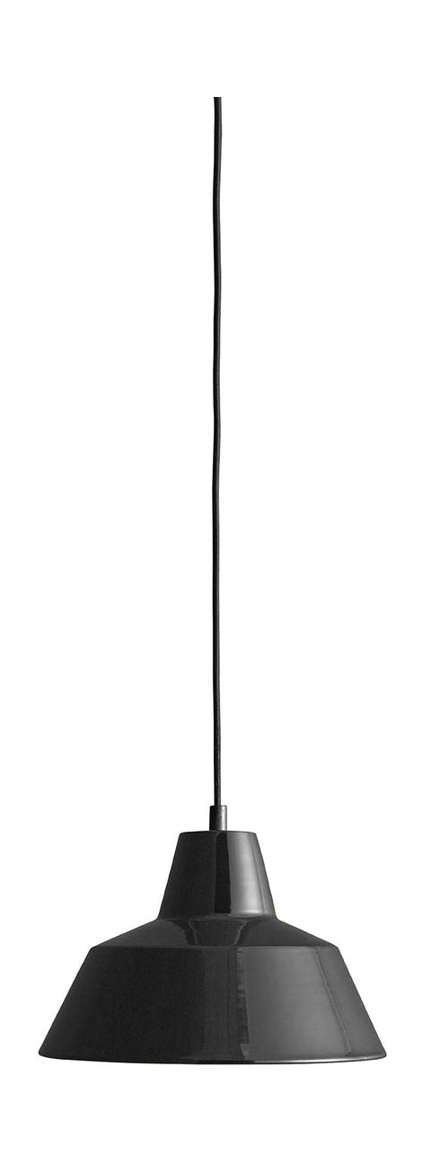 [product_category]-Made By Hand Workshop Suspension Lamp W2, Glossy Black-Made by Hand-5710780200105-W2 001SB-MAD-1