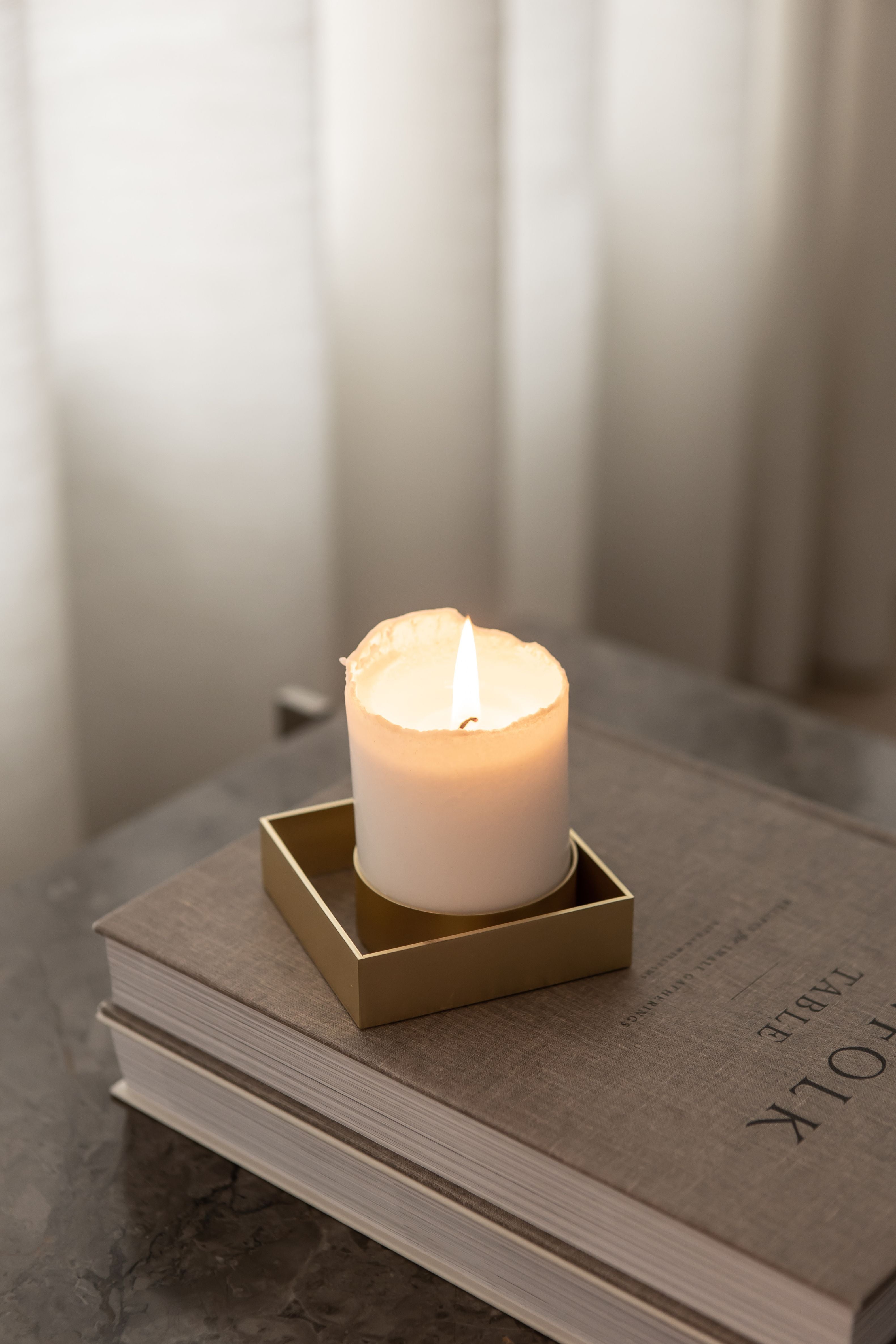 [product_category]-Malling Living Edge Block Candlestick, Brass Polished-Malling Living-0758890458530-800305-MAL-12