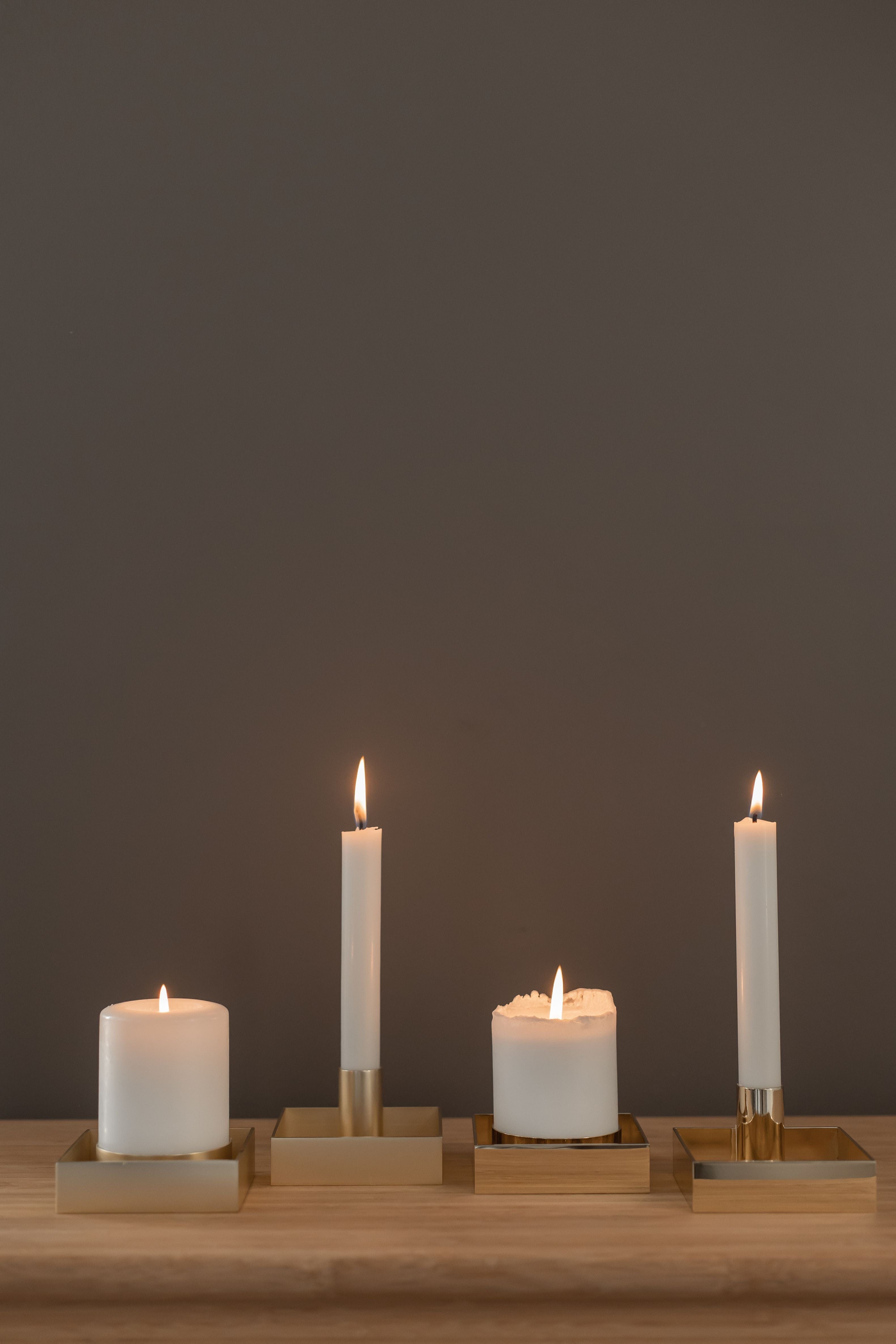 [product_category]-Malling Living Edge Block Candlestick, Brushed Brass-Malling Living-0758890458691-800306-MAL-19