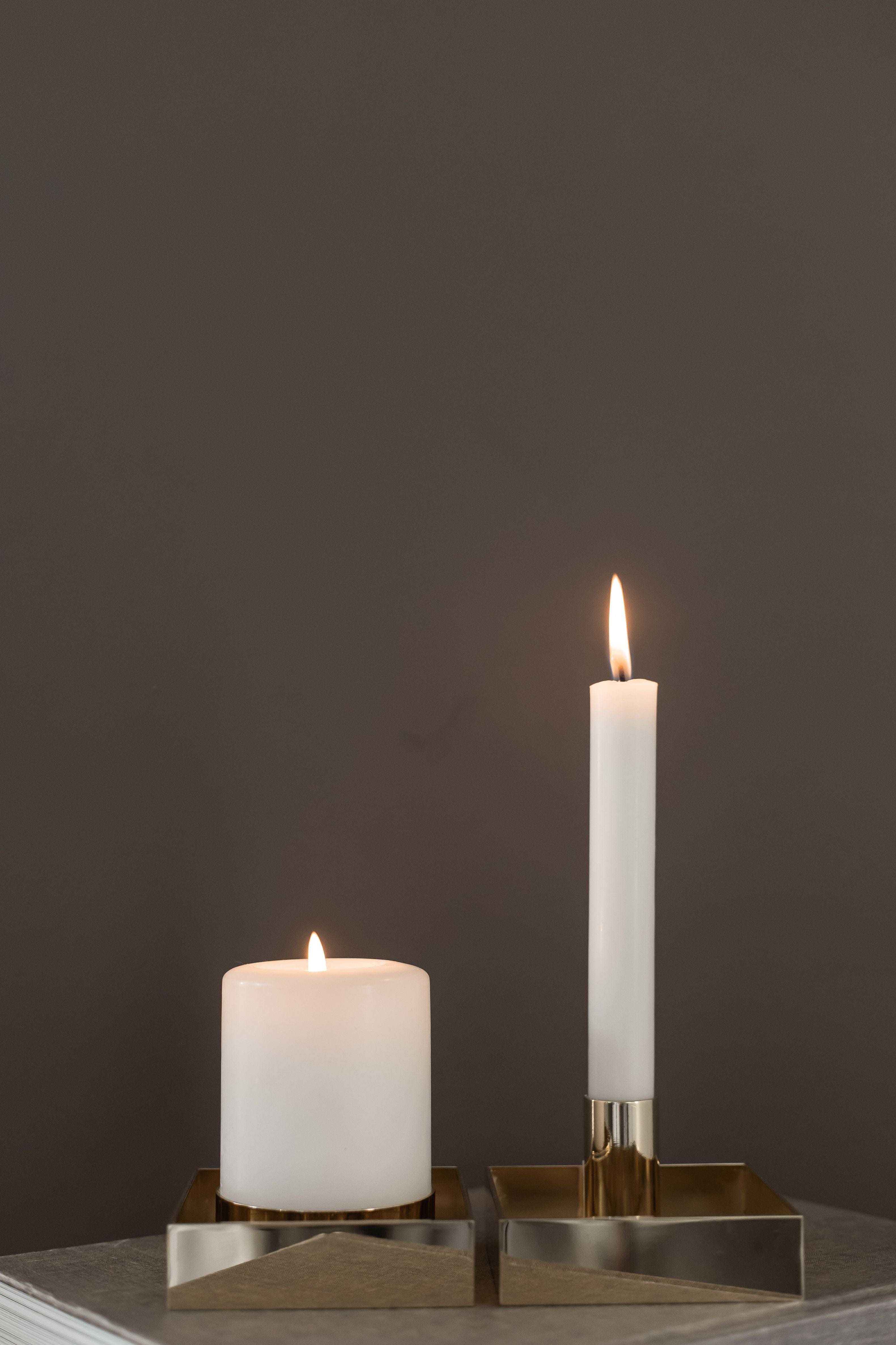 [product_category]-Malling Living Edge Block Candlestick, Brushed Brass-Malling Living-0758890458691-800306-MAL-21