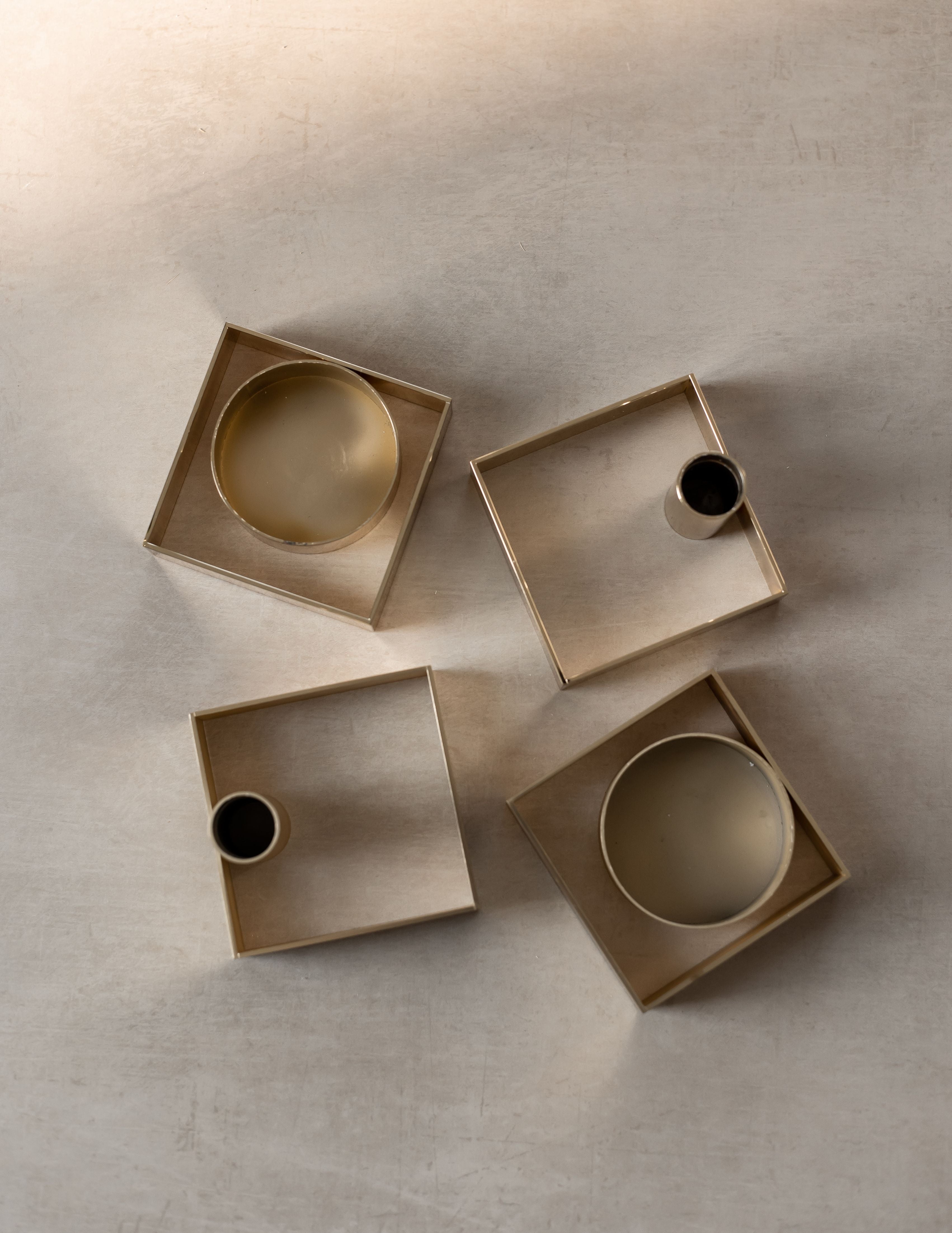 [product_category]-Malling Living Edge Block Candlestick, Brushed Brass-Malling Living-0758890458691-800306-MAL-27