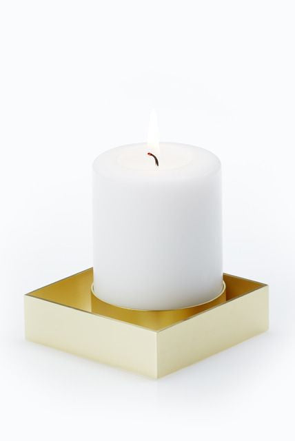 [product_category]-Malling Living Edge Block Candlestick, Brushed Brass-Malling Living-0758890458691-800306-MAL-2