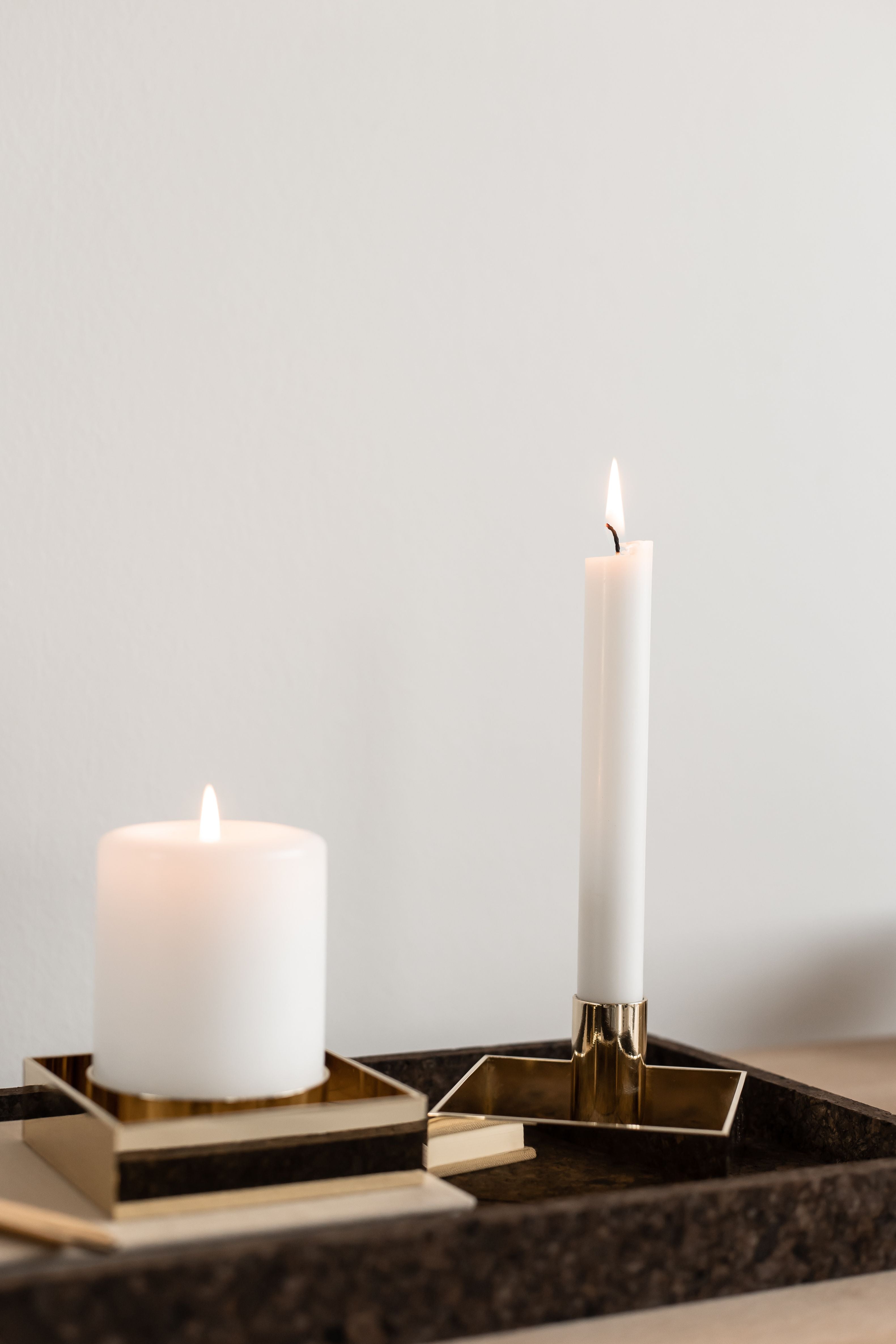 [product_category]-Malling Living Edge Block Candlestick, Brushed Brass-Malling Living-0758890458691-800306-MAL-6