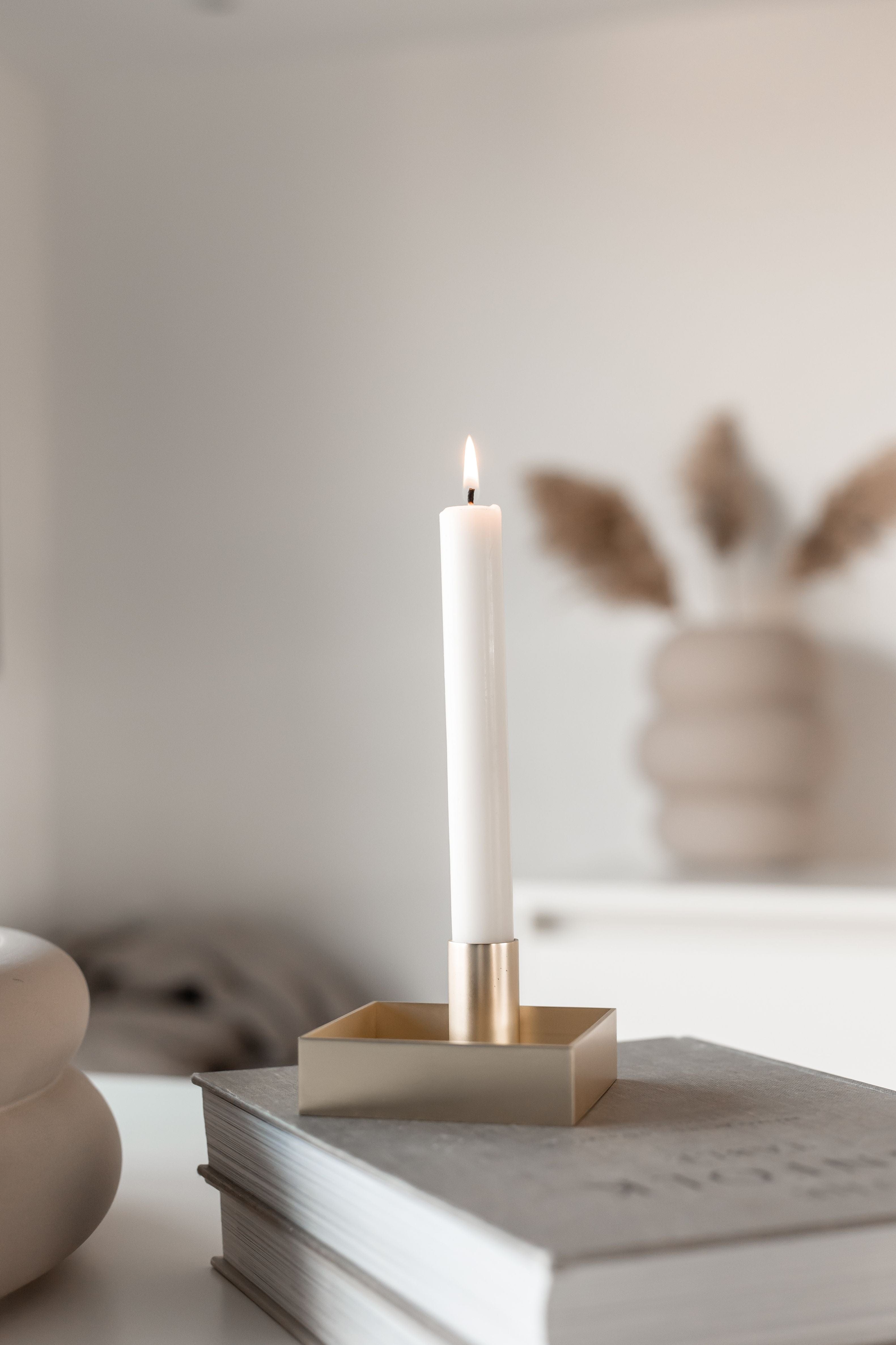 [product_category]-Malling Living Edge Candle Holder, Brushed Brass-Malling Living-0612520456900-800301-MAL-11