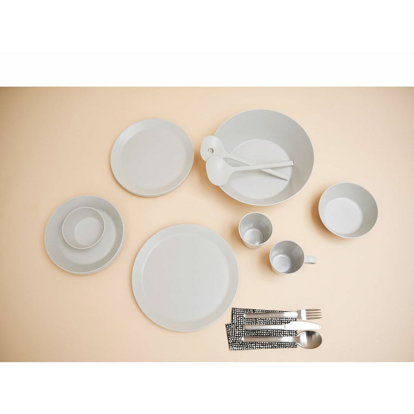 [product_category]-Mepal Bloom Salad Servers 2 Piece, Pebble White-Mepal-8711269976884-238922-MEP-2