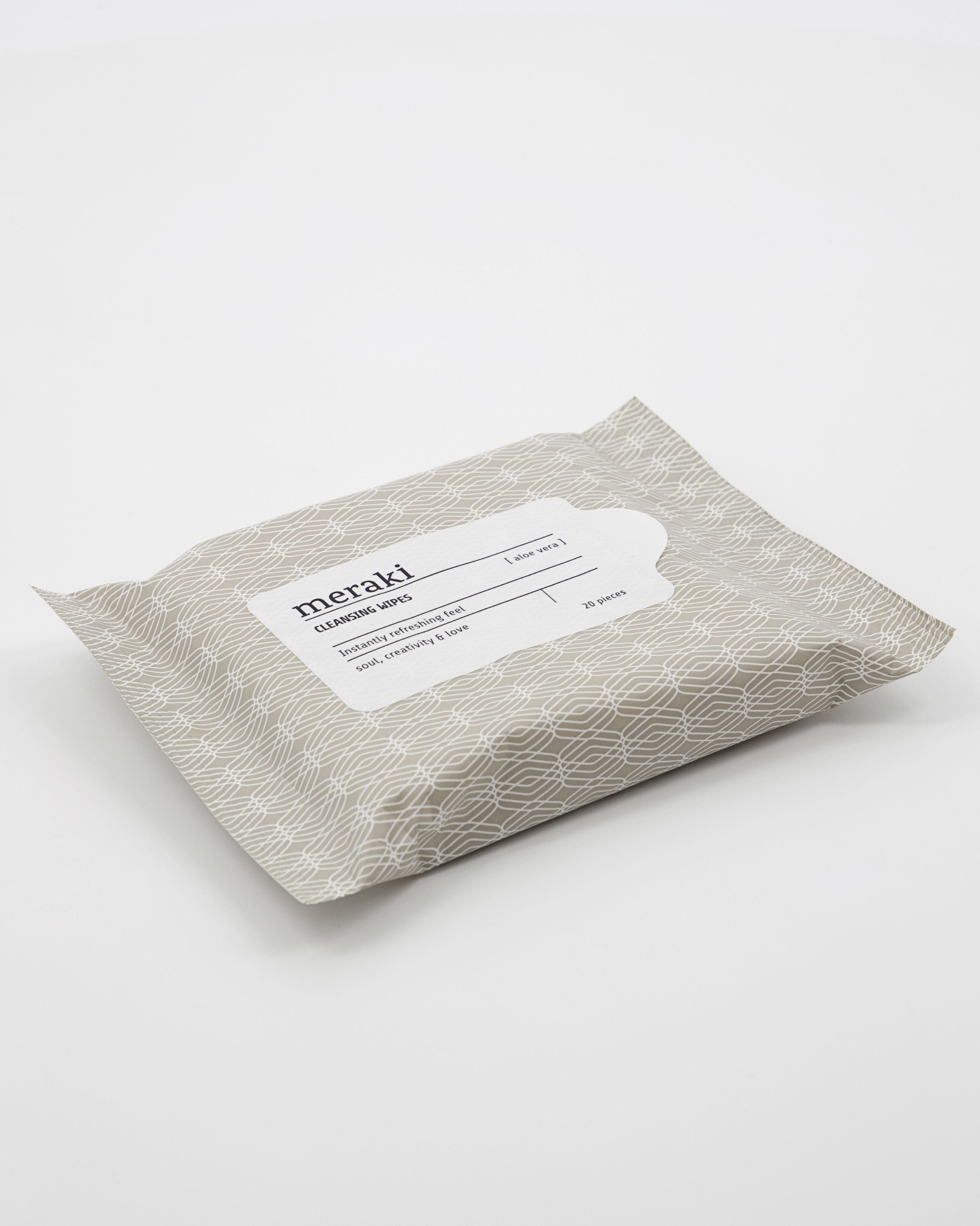 [product_category]-Meraki Cleansing Wipes Aloe Vera 20 Pcs., Brown/White-Meraki-5707644760820-308070031-MER-6