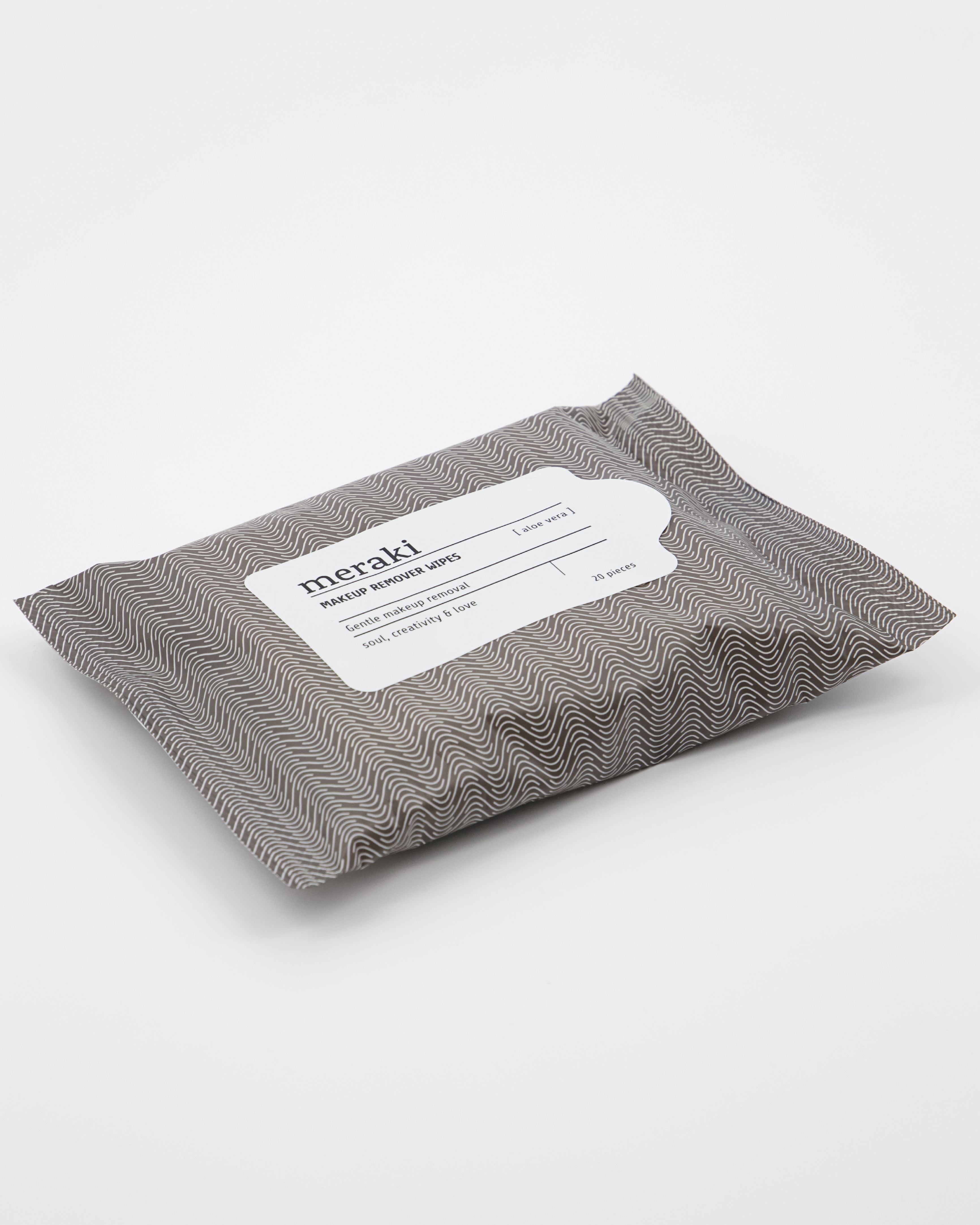 [product_category]-Meraki Makeup Remover Wipes Aloe Vera 20 Pcs., Warm Grey/White-Meraki-5707644760806-308070021-MER-6