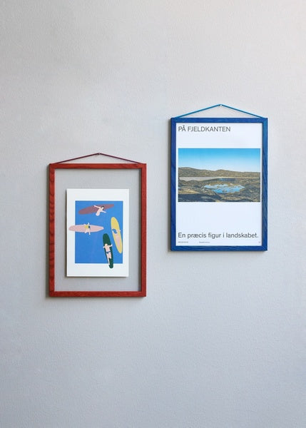 Moebe Frame A5, červený satén 