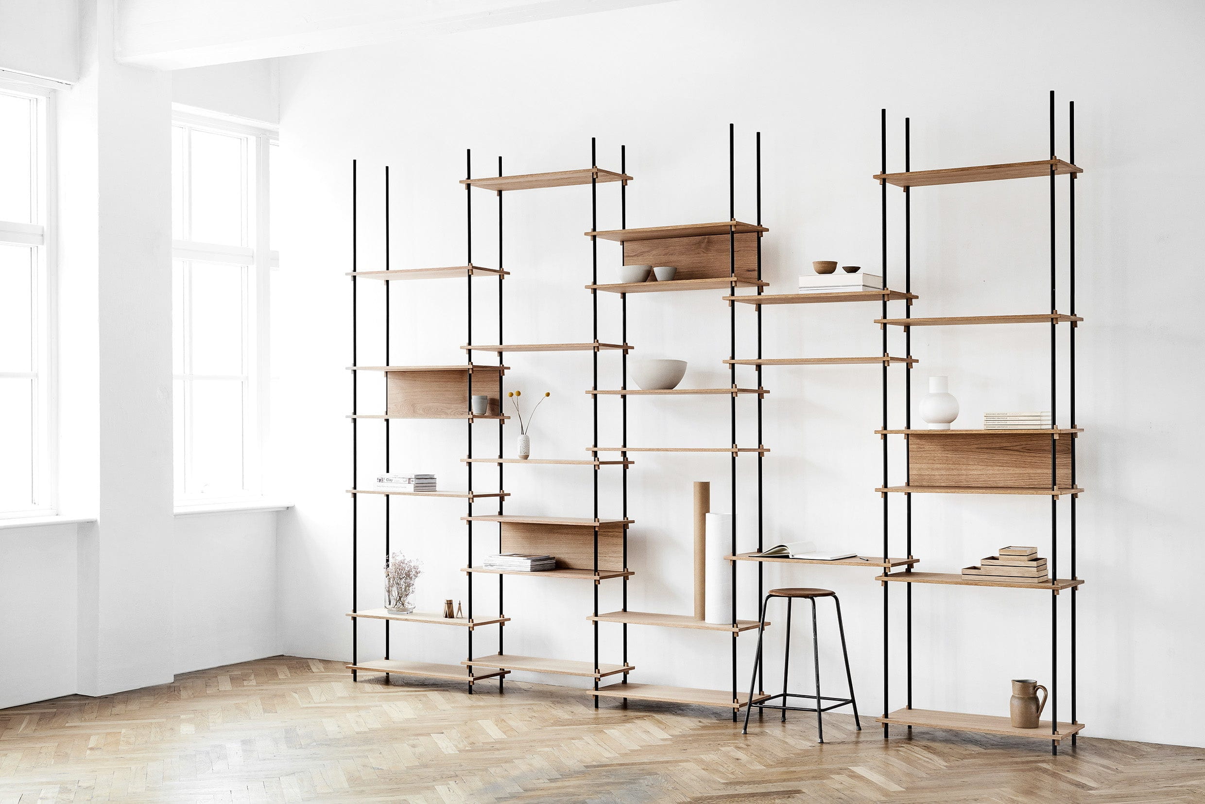 [product_category]-Moebe Shelving System S.115.1.A, Oak/Black-Moebe-5713520005374-S.115.1.A.OA.BL-MOE-10