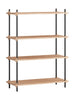 Moebe Shegving System S.115.1.A, Oak/Black