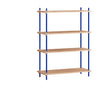 Moebe Shegving System S.115.1.A, Oak/Deep Blue