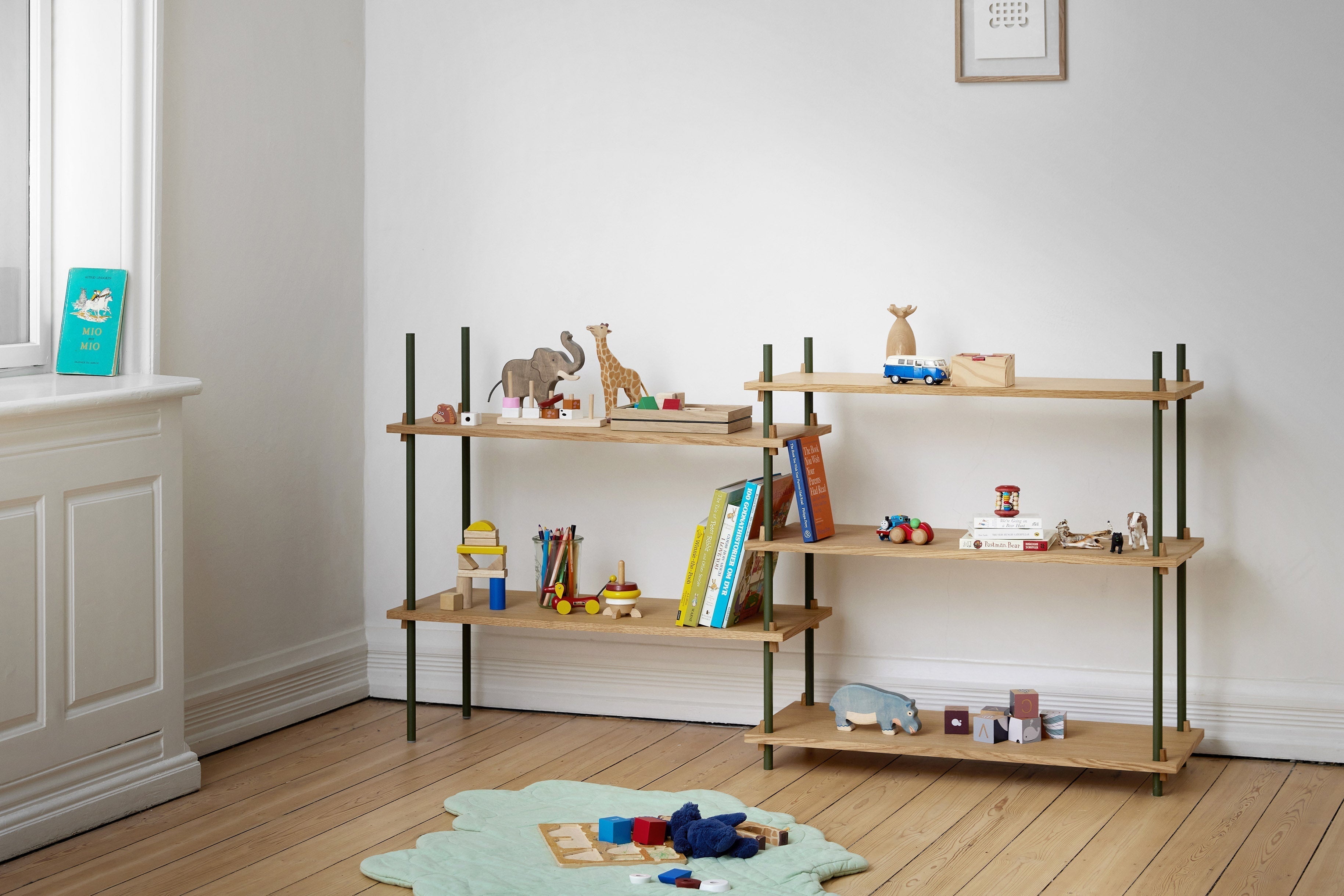 [product_category]-Moebe Shelving System S.115.1.A, Oak/Pine Green-Moebe-5713520012549-S.115.1.A.OA.PG-MOE-10
