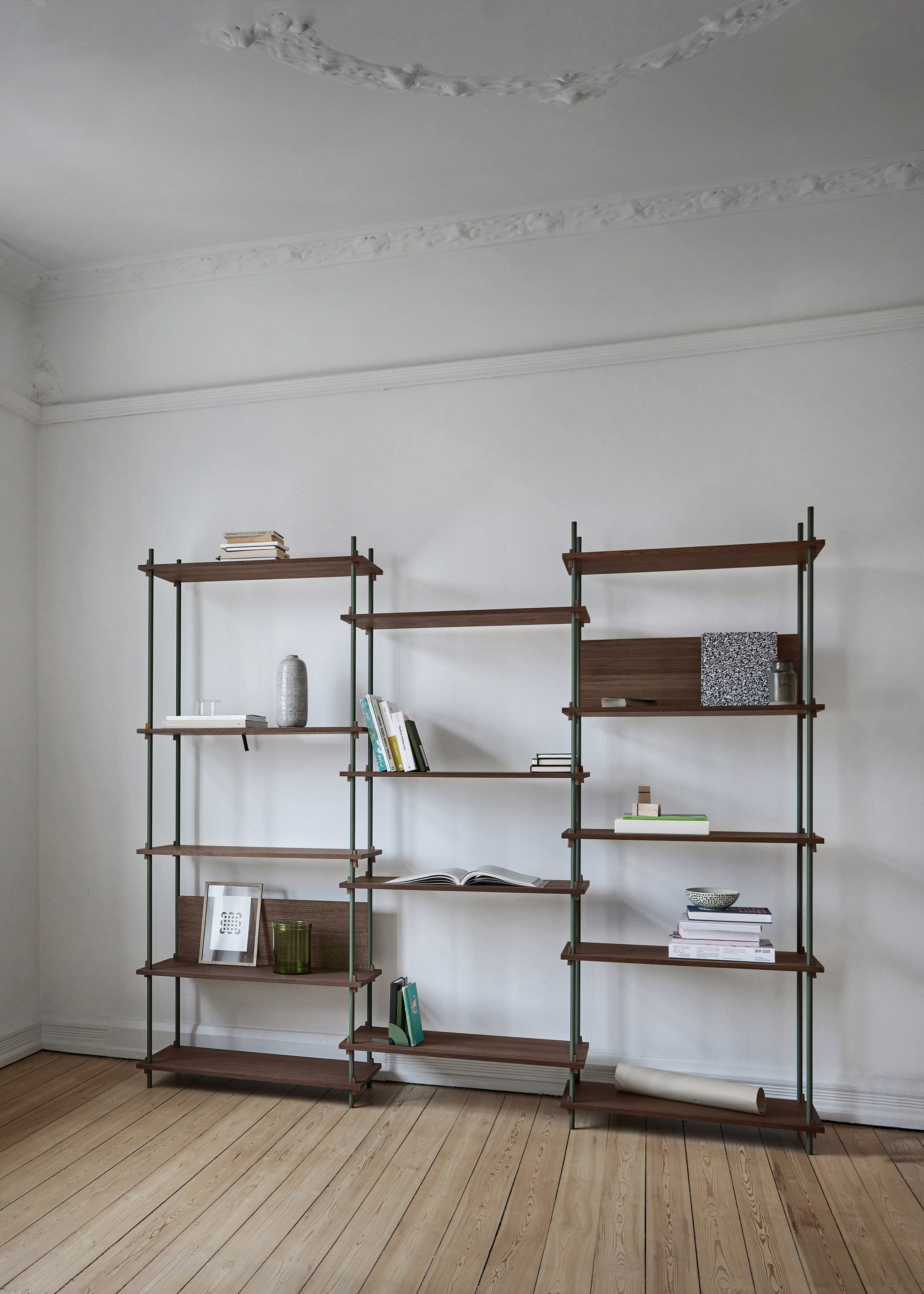 [product_category]-Moebe Shelving System S.115.1.A, Smoked Oak/Pine Green-Moebe-5713520013324-S.115.1.A.SO.PG-MOE-11