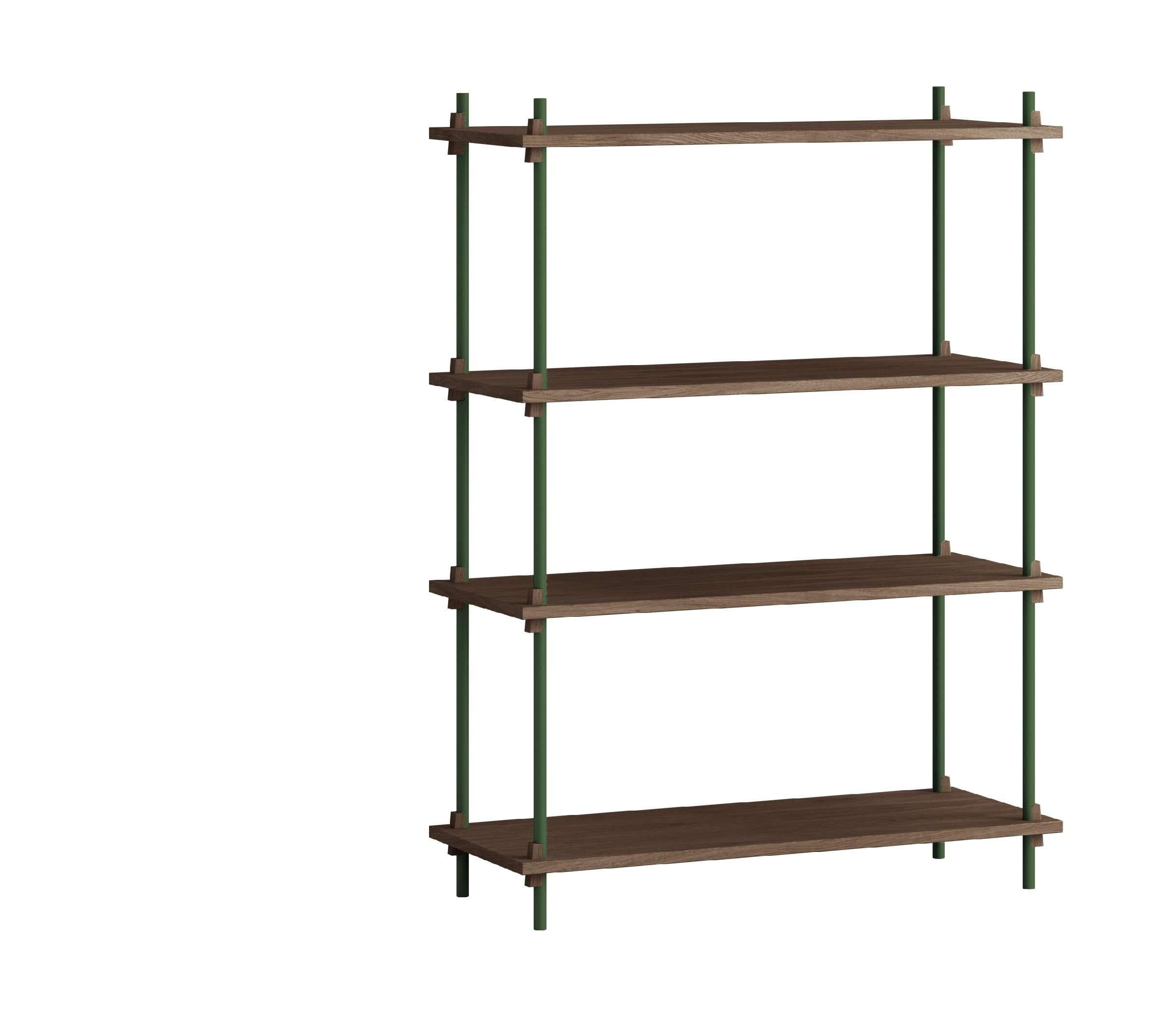 [product_category]-Moebe Shelving System S.115.1.A, Smoked Oak/Pine Green-Moebe-5713520013324-S.115.1.A.SO.PG-MOE-13