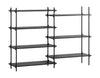 Moebe Shegving System S.115.2.a, černá/černá
