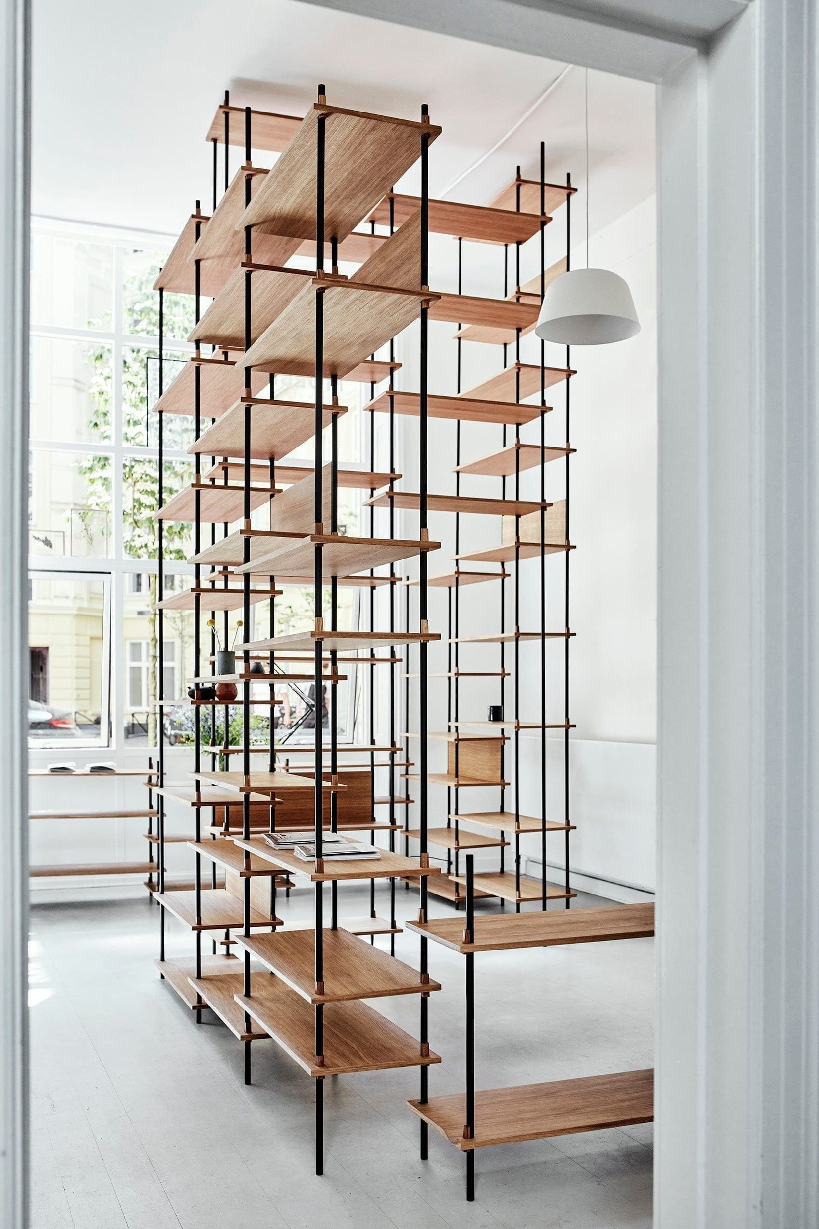 [product_category]-Moebe Shelving System S.200.1.A, Oak/Black-Moebe-5713520005398-S.200.1.A.OA.BL-MOE-24