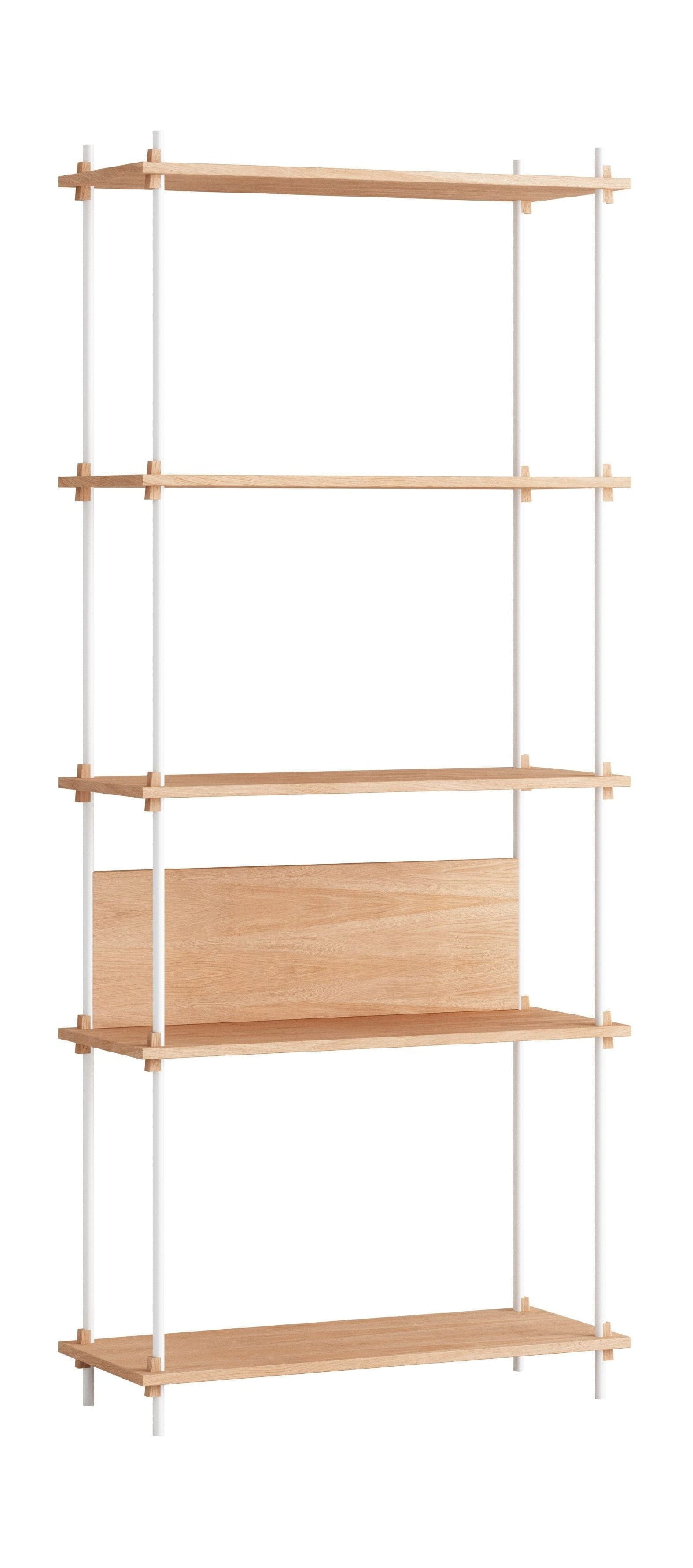 [product_category]-Moebe Shelving System S.200.1.A, Oak/White-Moebe-5713520007743-S.200.1.A.OA.WH-MOE-1