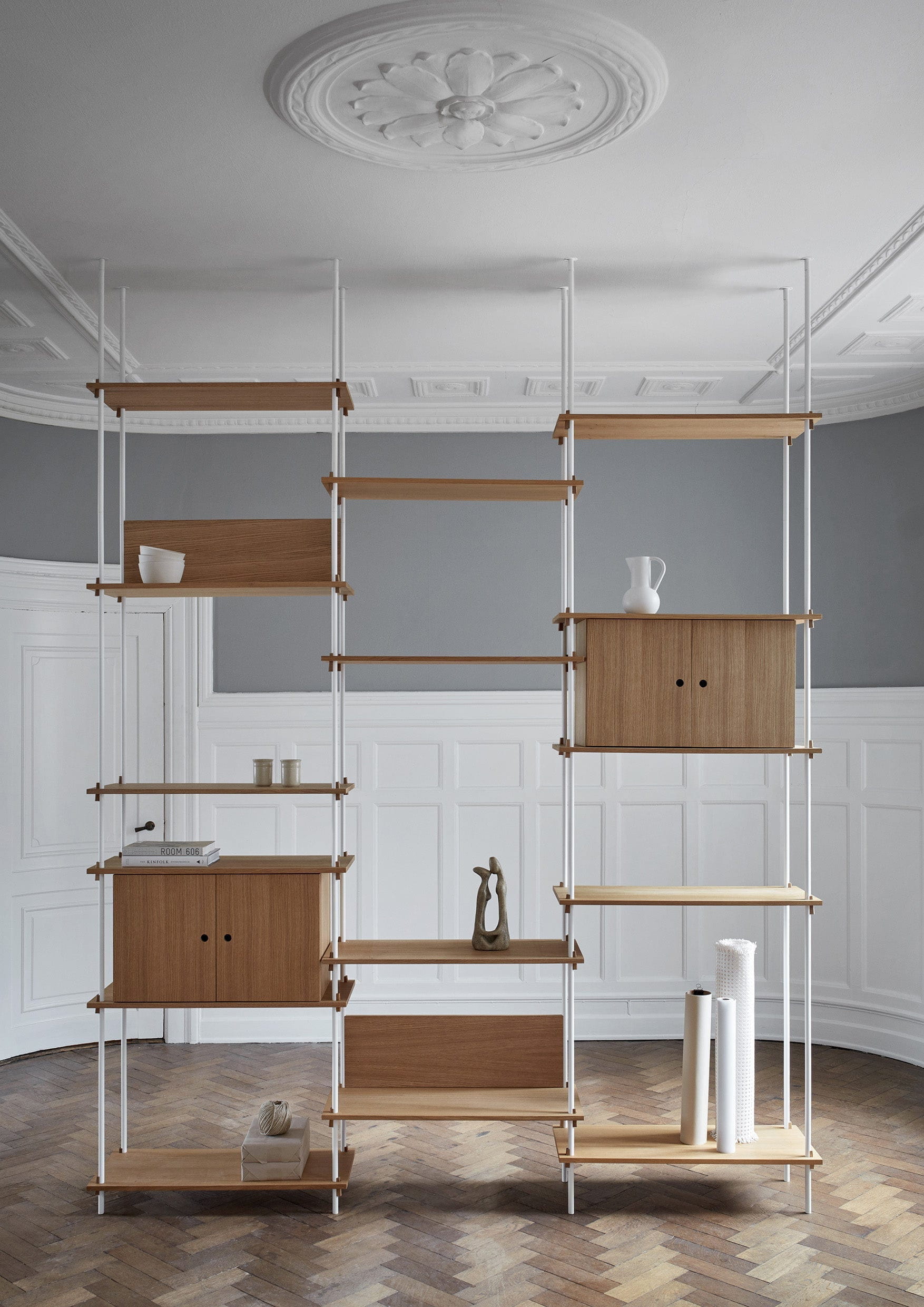 [product_category]-Moebe Shelving System S.200.1.A, Oak/White-Moebe-5713520007743-S.200.1.A.OA.WH-MOE-22
