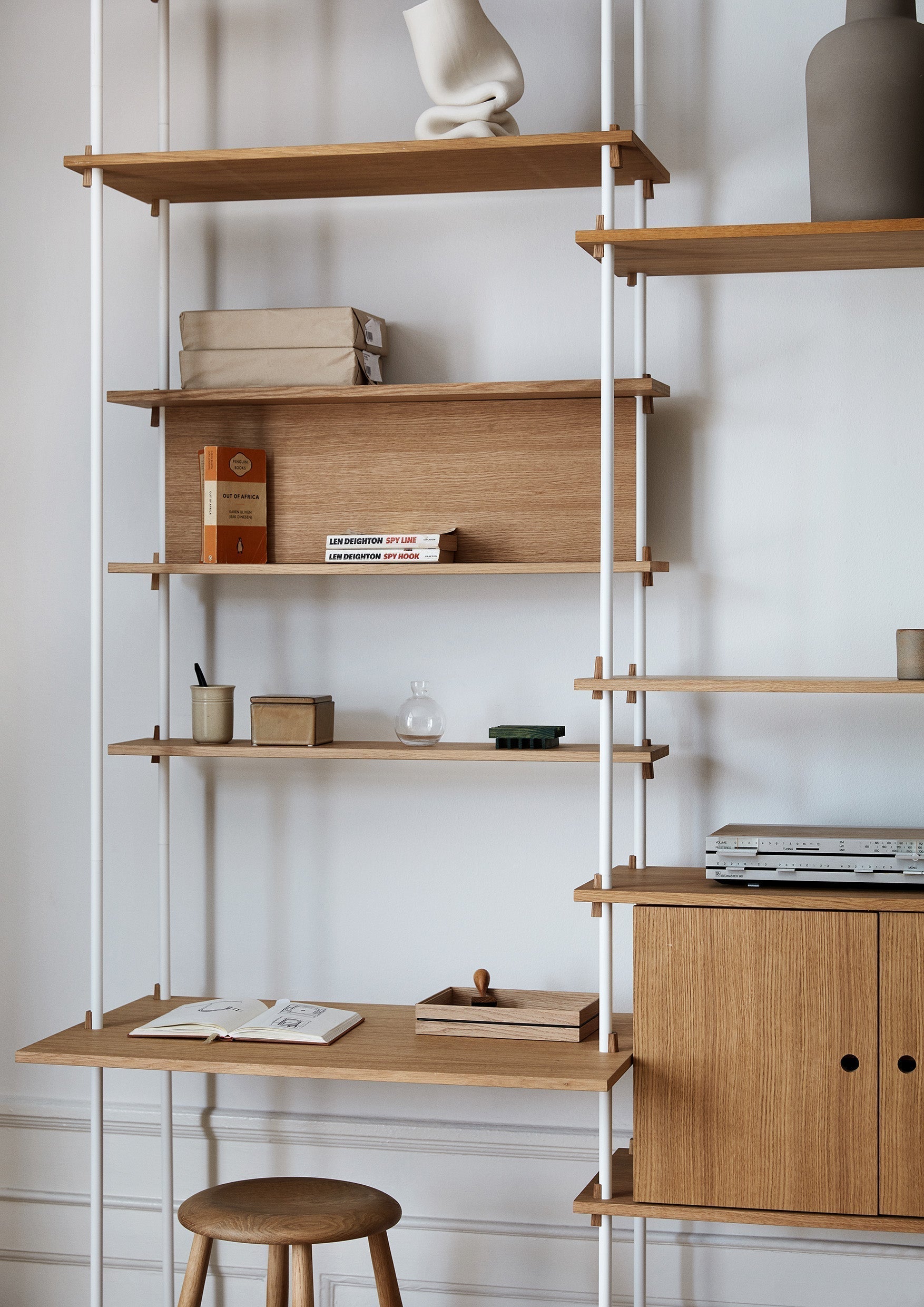 [product_category]-Moebe Shelving System S.200.1.A, Oak/White-Moebe-5713520007743-S.200.1.A.OA.WH-MOE-60