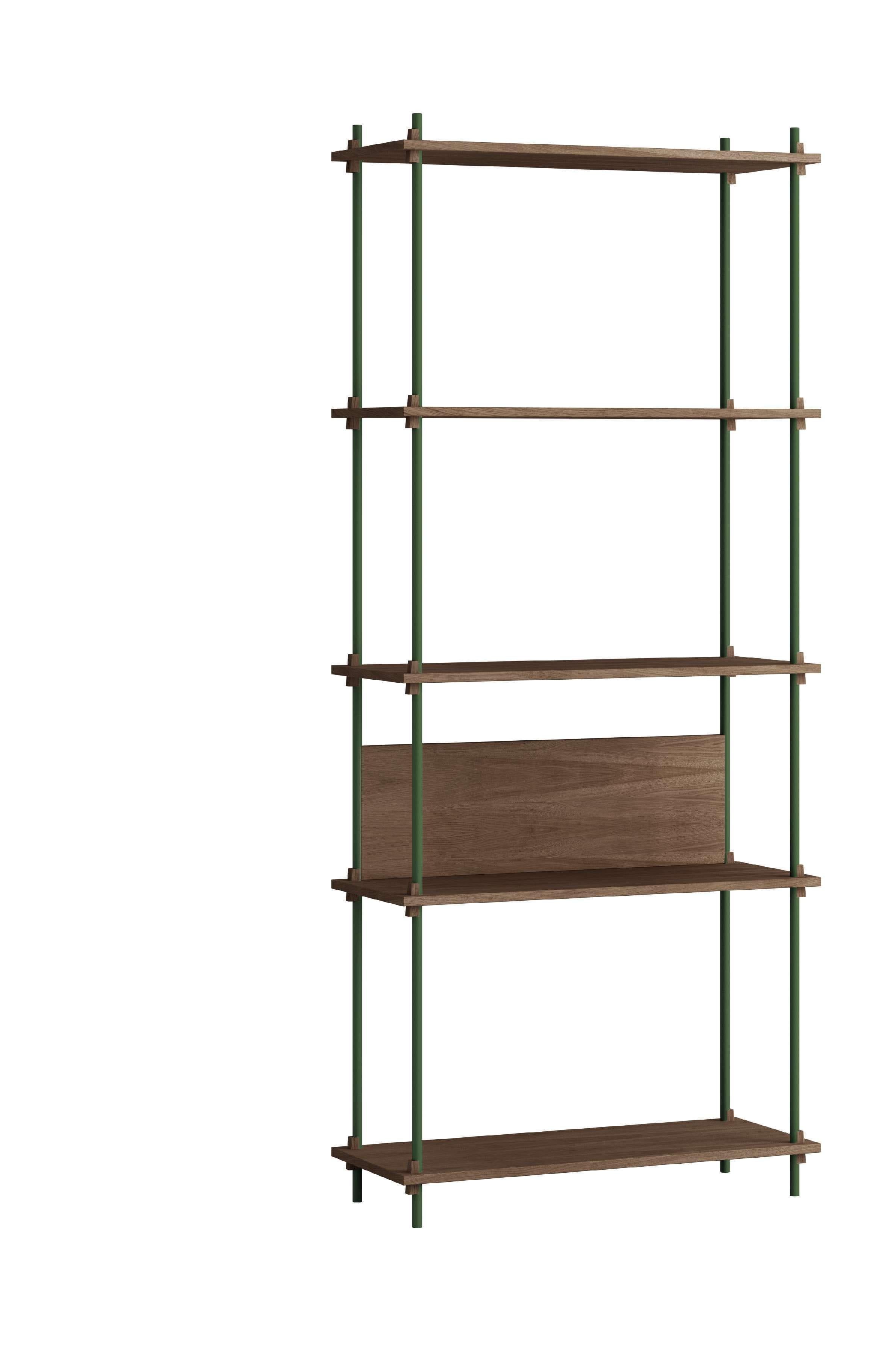 [product_category]-Moebe Shelving System S.200.1.A, Smoked Oak/Pine Green-Moebe-5713520013348-S.200.1.A.SO.PG-MOE-1