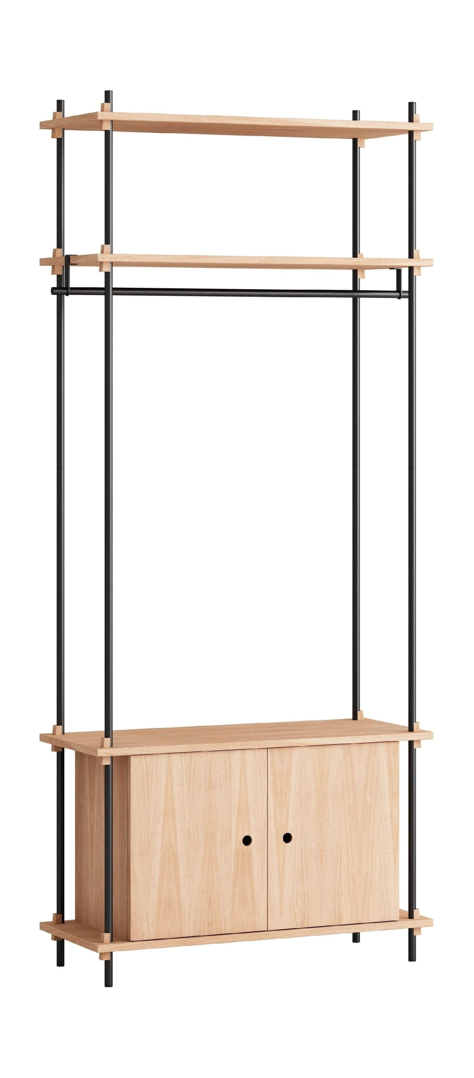 [product_category]-Moebe Shelving System S.200.1.G, Oak/Black-Moebe-5713520005459-S.200.1.G.OA.BL-MOE-1