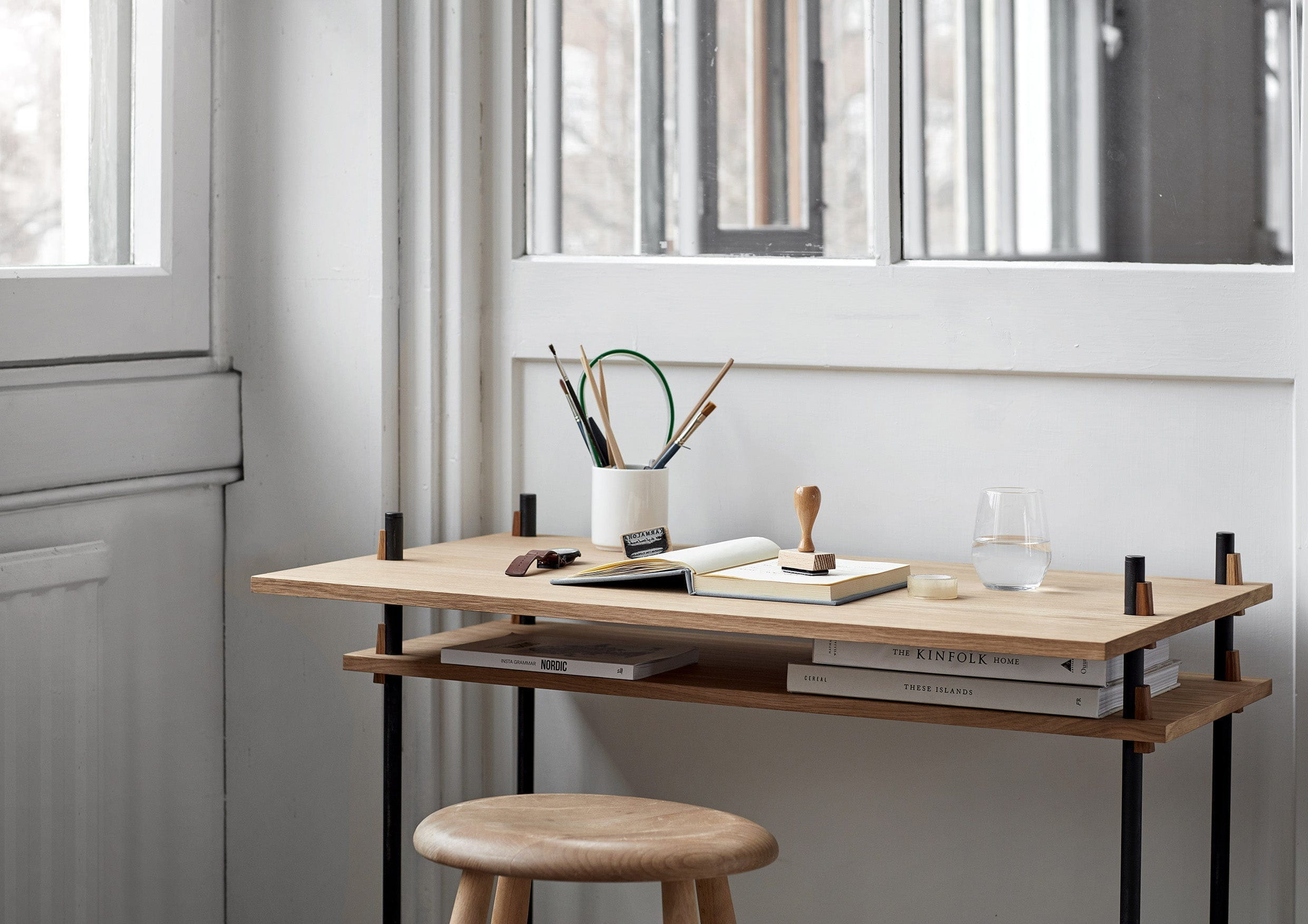 [product_category]-Moebe Shelving System S.200.1.G, Oak/Black-Moebe-5713520005459-S.200.1.G.OA.BL-MOE-43