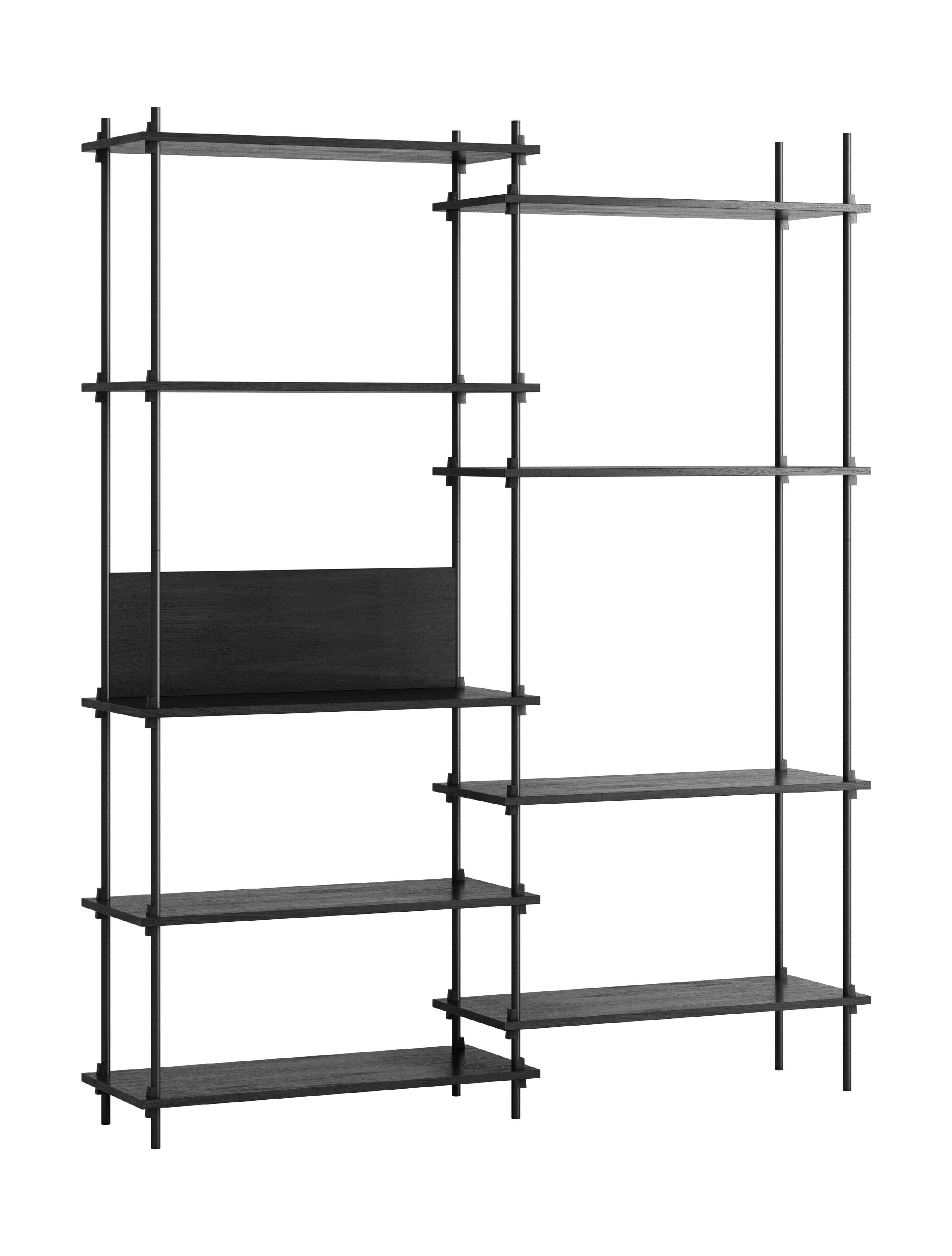 [product_category]-Moebe Shelving System S.200.2.A, Black/Black-Moebe-5713520006425-S.200.2.A.BL.BL-MOE-5