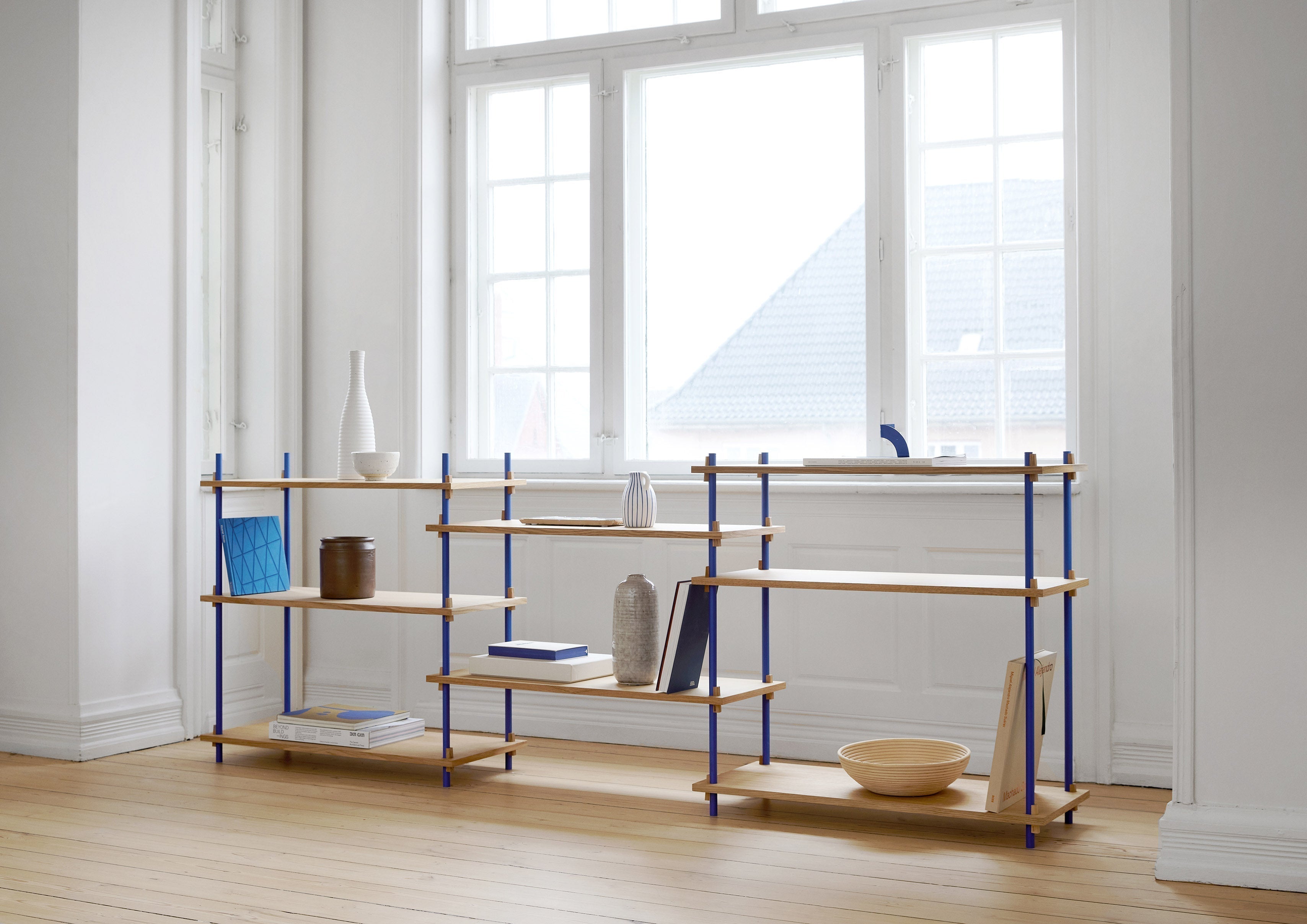 [product_category]-Moebe Shelving System S.200.2.A, Oak/Deep Blue-Moebe-5713520014369-S.200.2.A.OA.DB-MOE-14