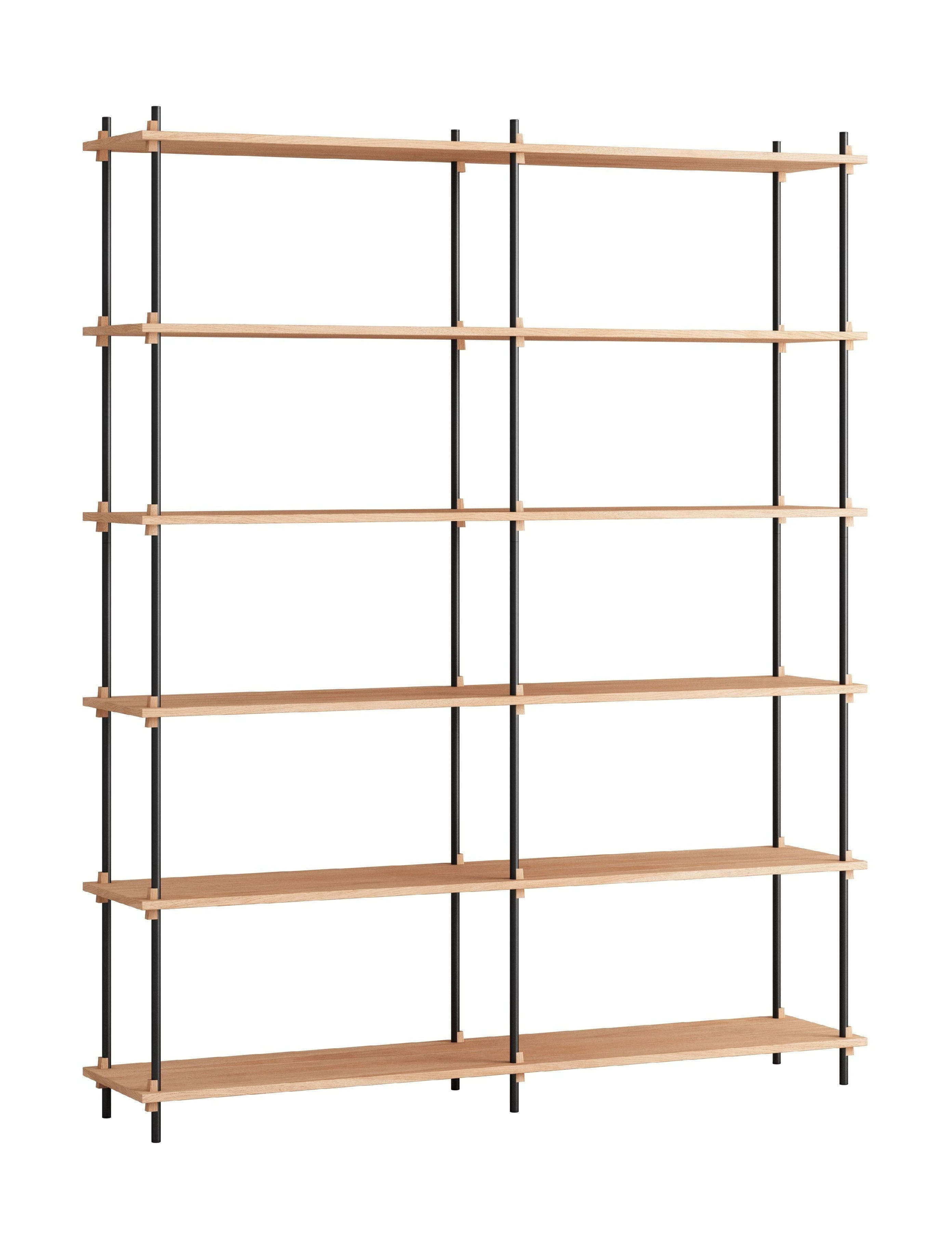 [product_category]-Moebe Shelving System S.200.2.B, Oak/Black-Moebe-5713520005640-S.200.2.B.OA.BL-MOE-1
