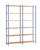 Systém regálů Moebe S.200.2.b, Oak/Deep Blue