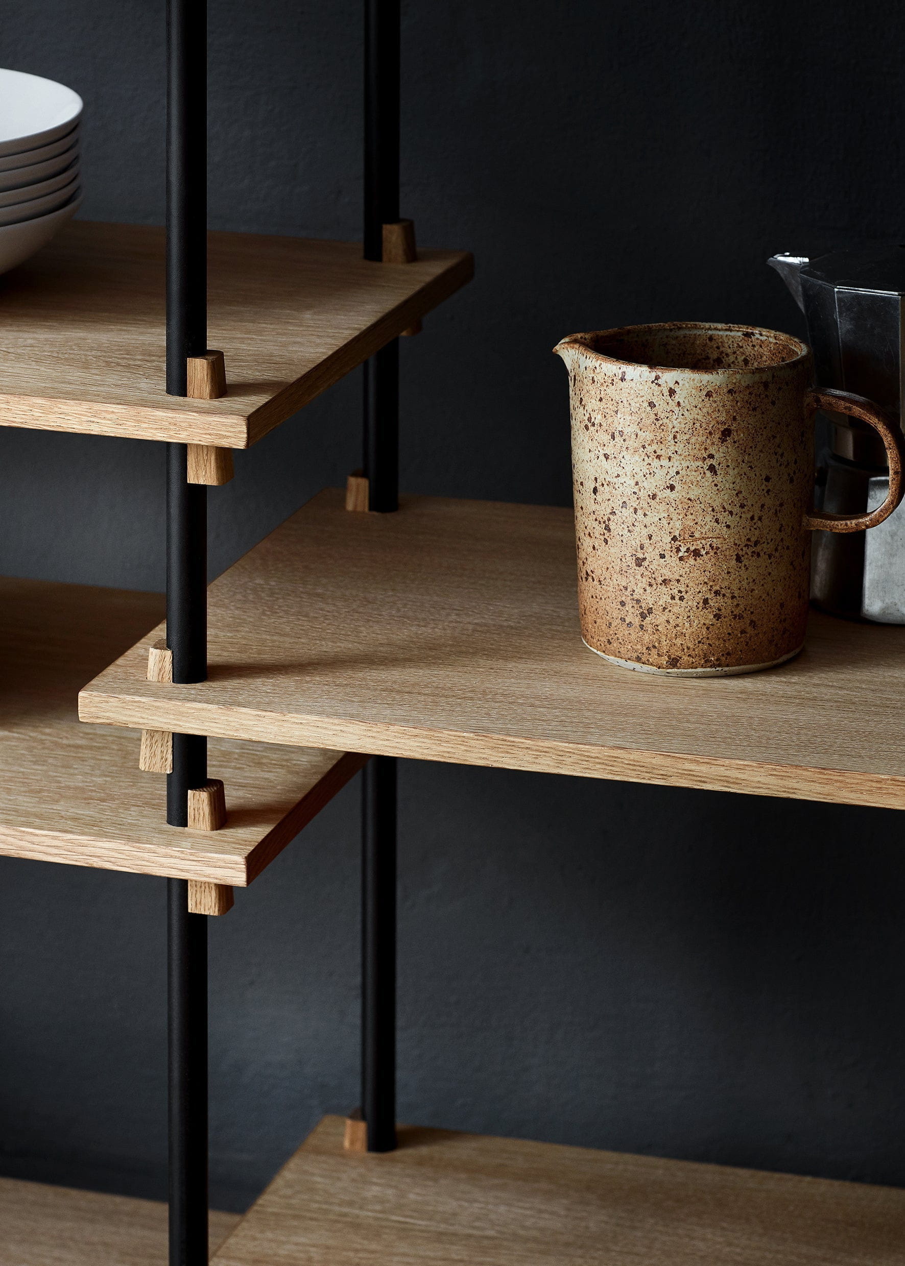 [product_category]-Moebe Shelving System S.200.2.C, Oak/Black-Moebe-5713520005657-S.200.2.C.OA.BL-MOE-13