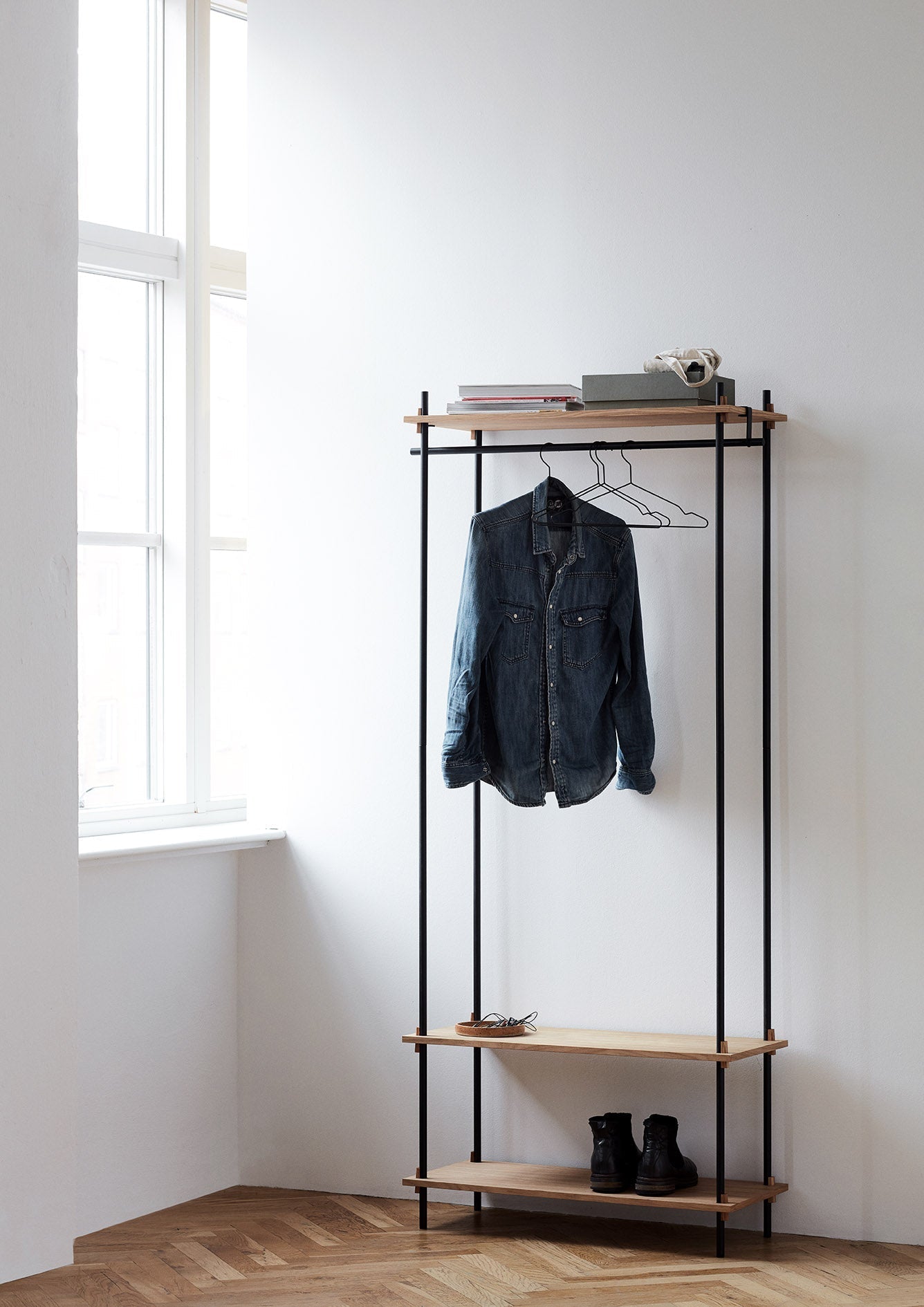 [product_category]-Moebe Shelving System S.200.2.C, Oak/Black-Moebe-5713520005657-S.200.2.C.OA.BL-MOE-78