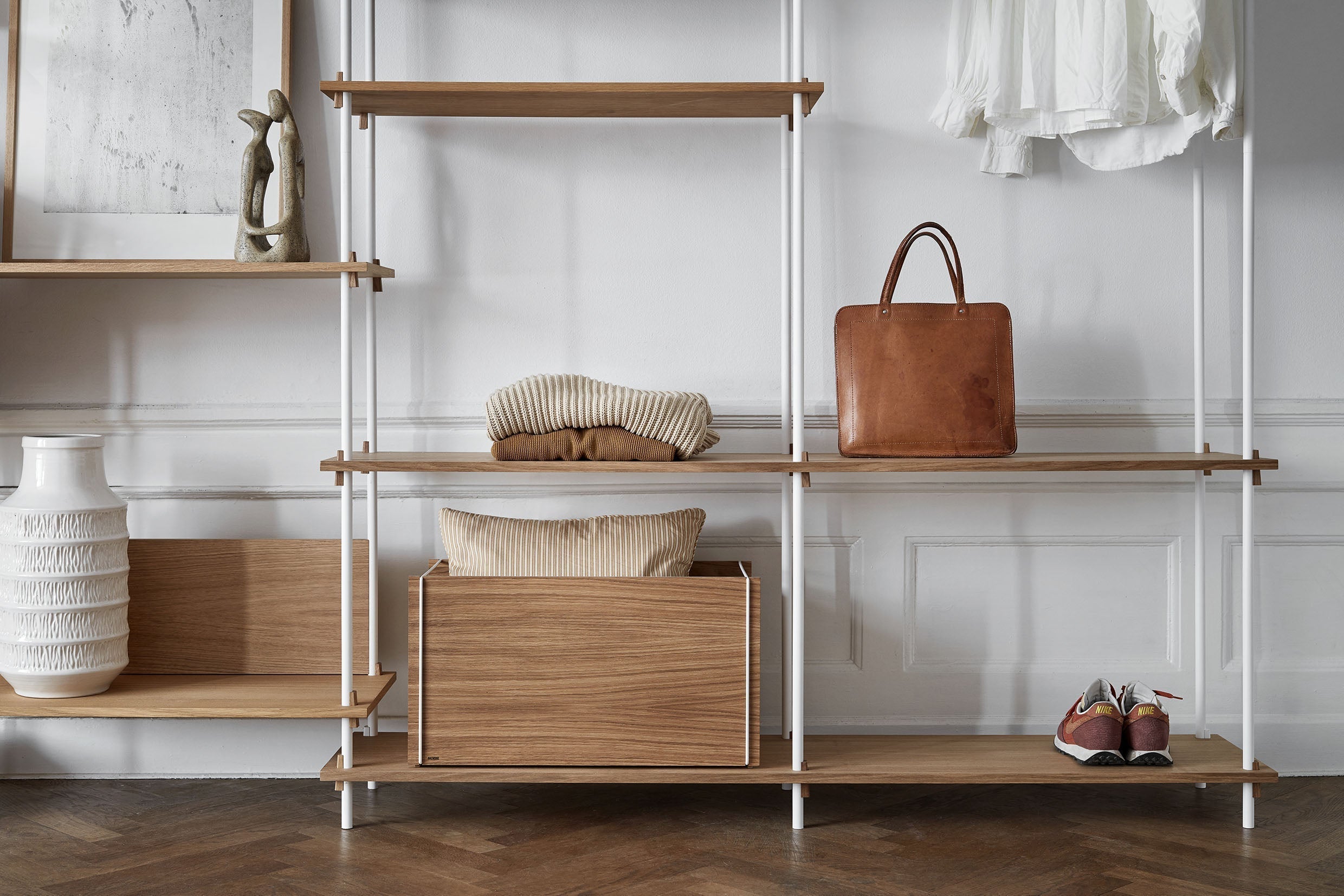 [product_category]-Moebe Shelving System S.200.2.C, Oak/White-Moebe-5713520008009-S.200.2.C.OA.WH-MOE-50