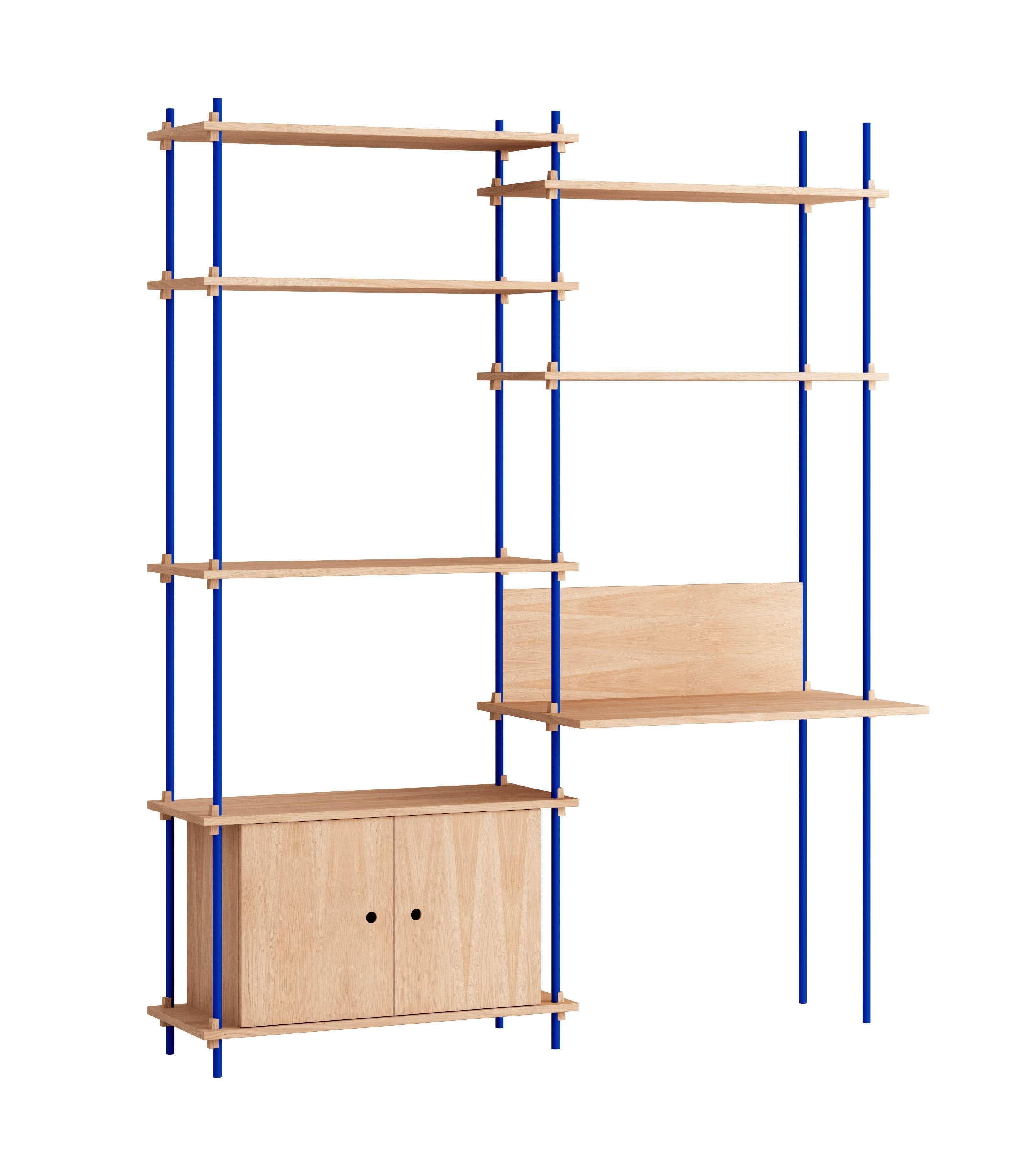[product_category]-Moebe Shelving System S.200.2.E, Oak/Deep Blue-Moebe-5713520014406-S.200.2.E.OA.DB-MOE-1