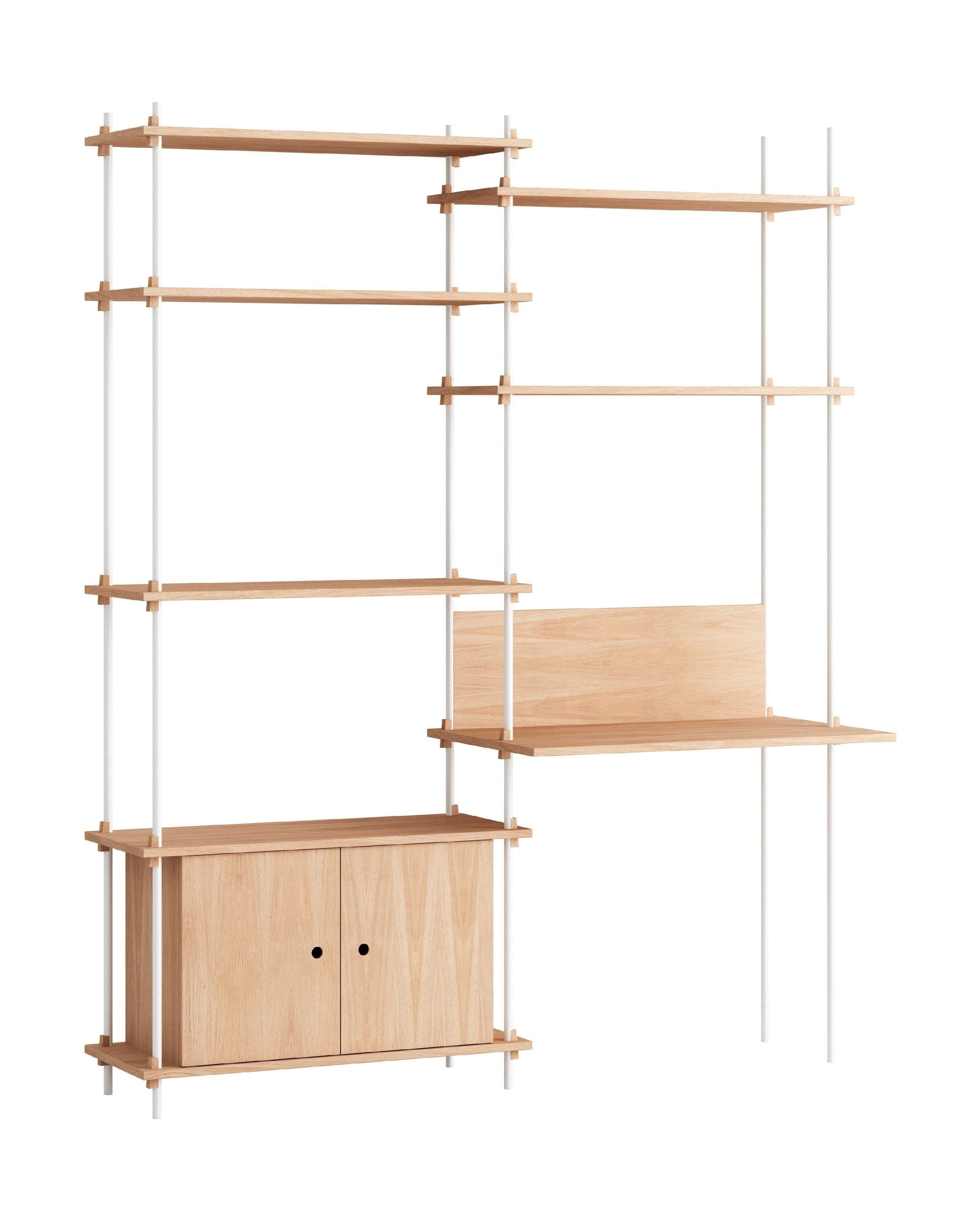 [product_category]-Moebe Shelving System S.200.2.E, Oak/White-Moebe-5713520008023-S.200.2.E.OA.WH-MOE-1