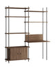 Systém Shelving System Moebe S.200.2.E, uzený dub/černá