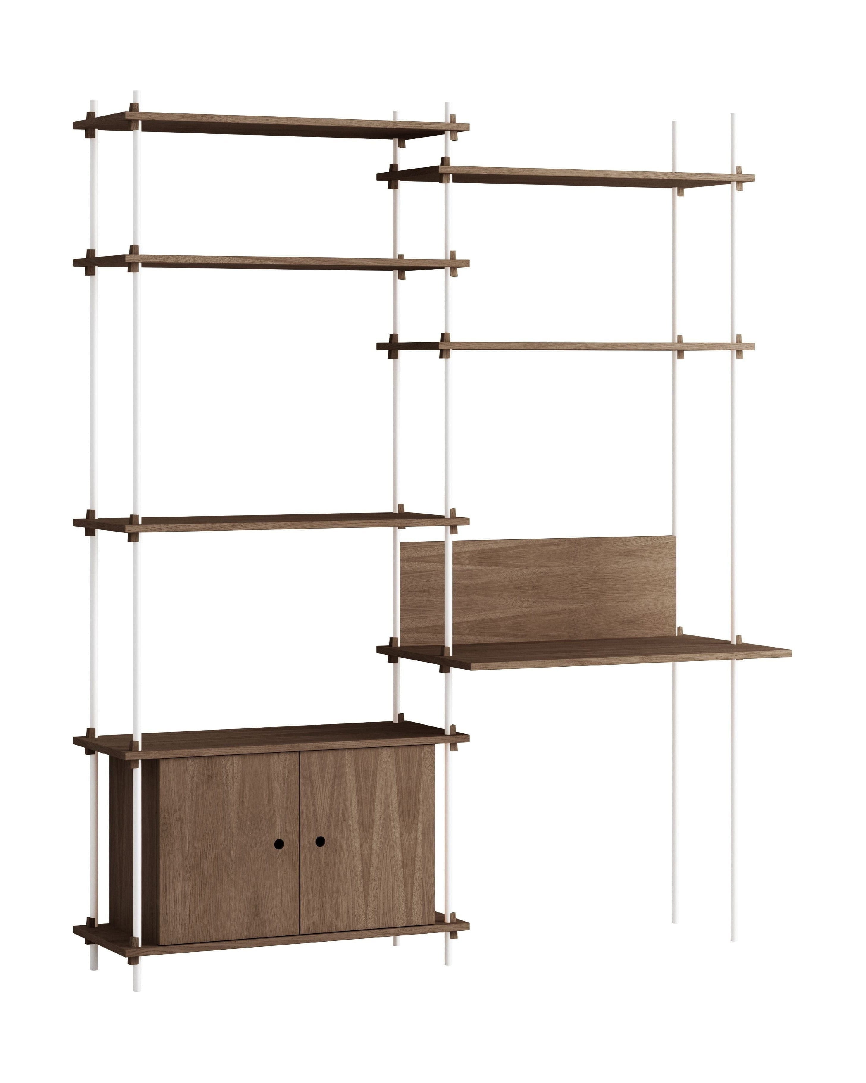 [product_category]-Moebe Shelving System S.200.2.E, Smoked Oak/White-Moebe-5713520010200-S.200.2.E.SO.WH-MOE-1