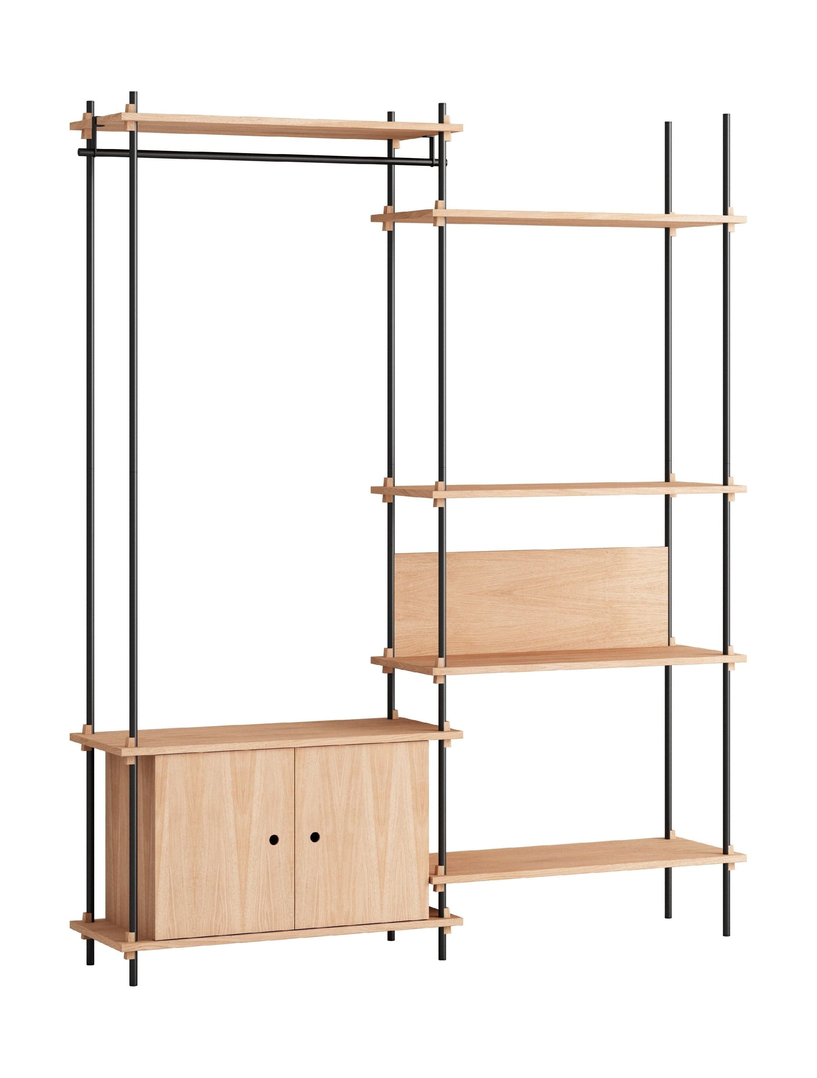 [product_category]-Moebe Shelving System S.200.2.G, Oak/Black-Moebe-5713520005695-S.200.2.G.OA.BL-MOE-1