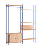 Systém Shelving System Moebe S.200.2.g, Oak/Deep Blue