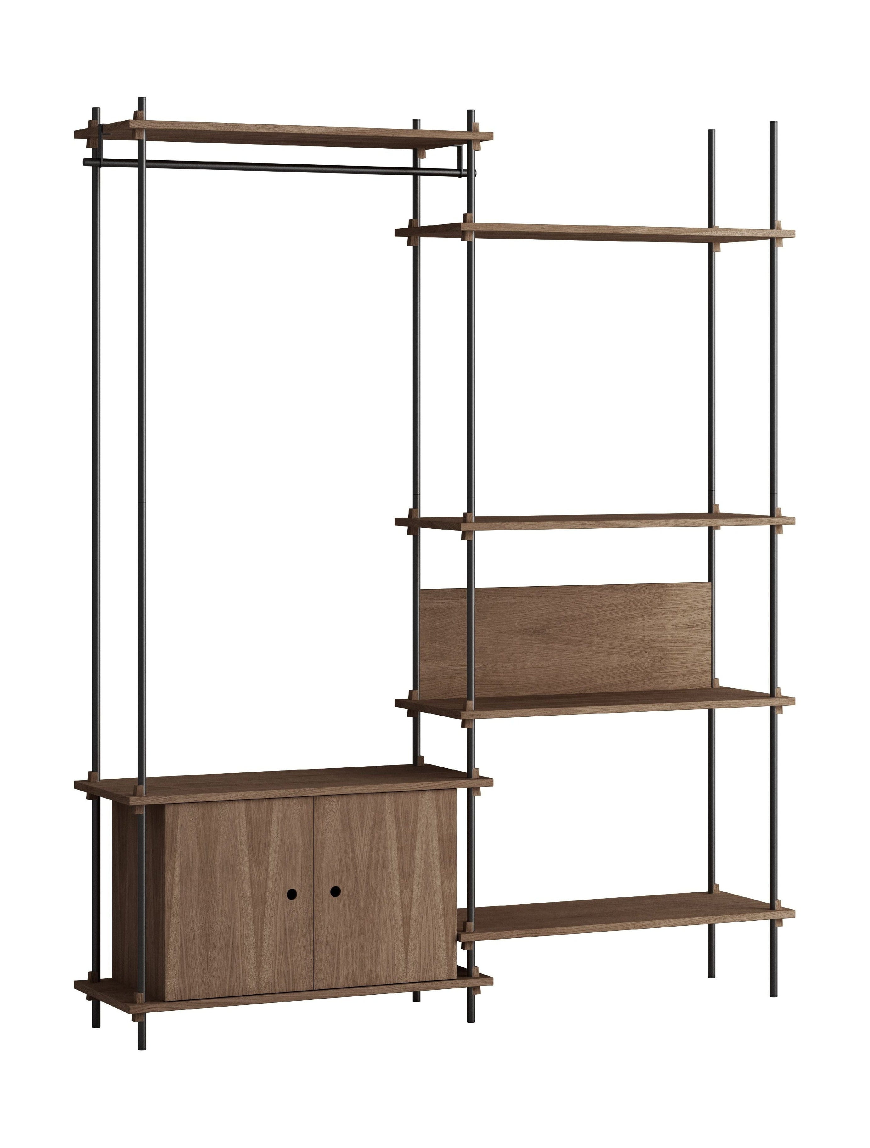 [product_category]-Moebe Shelving System S.200.2.G, Smoked Oak/Black-Moebe-5713520010996-S.200.2.G.SO.BL-MOE-21