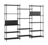 Systém Shelving Moebe S.200.3.a, černá/černá
