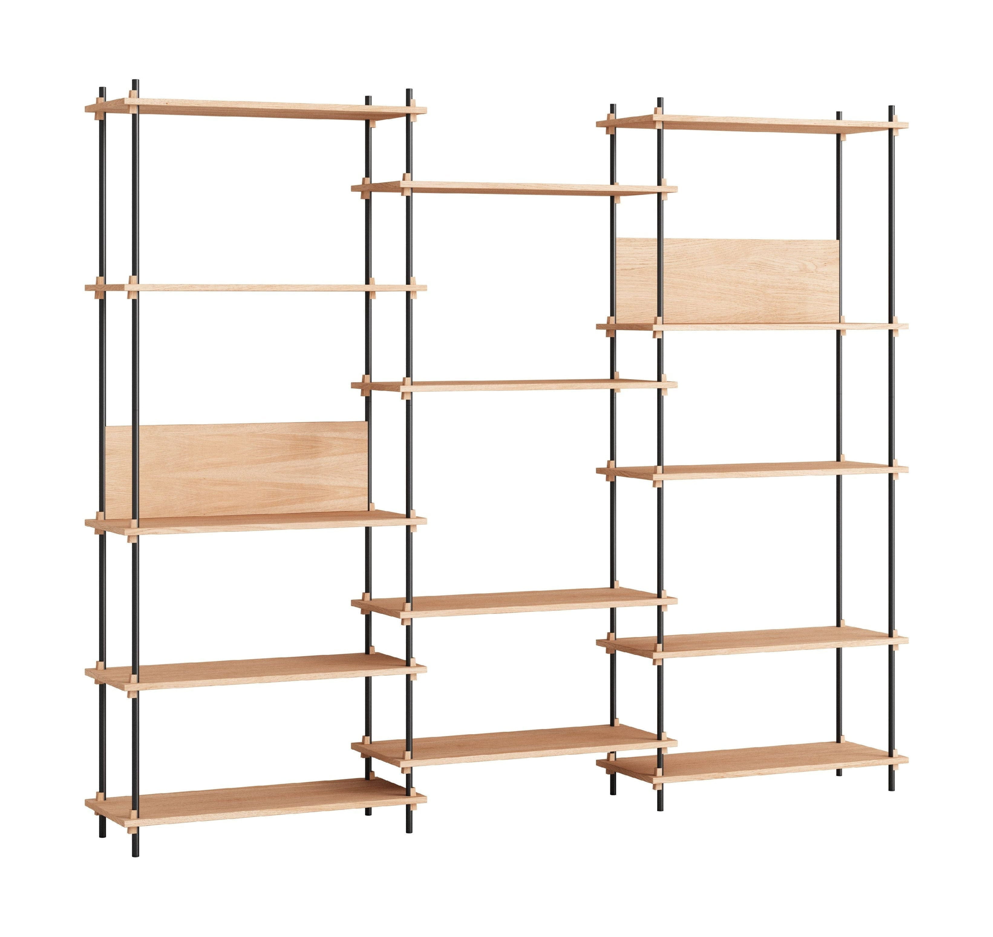 [product_category]-Moebe Shelving System S.200.3.A, Oak/Black-Moebe-5713520005831-S.200.3.A.OA.BL-MOE-1