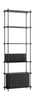 Moebe Shelving System S.255.1.B, černá/černá