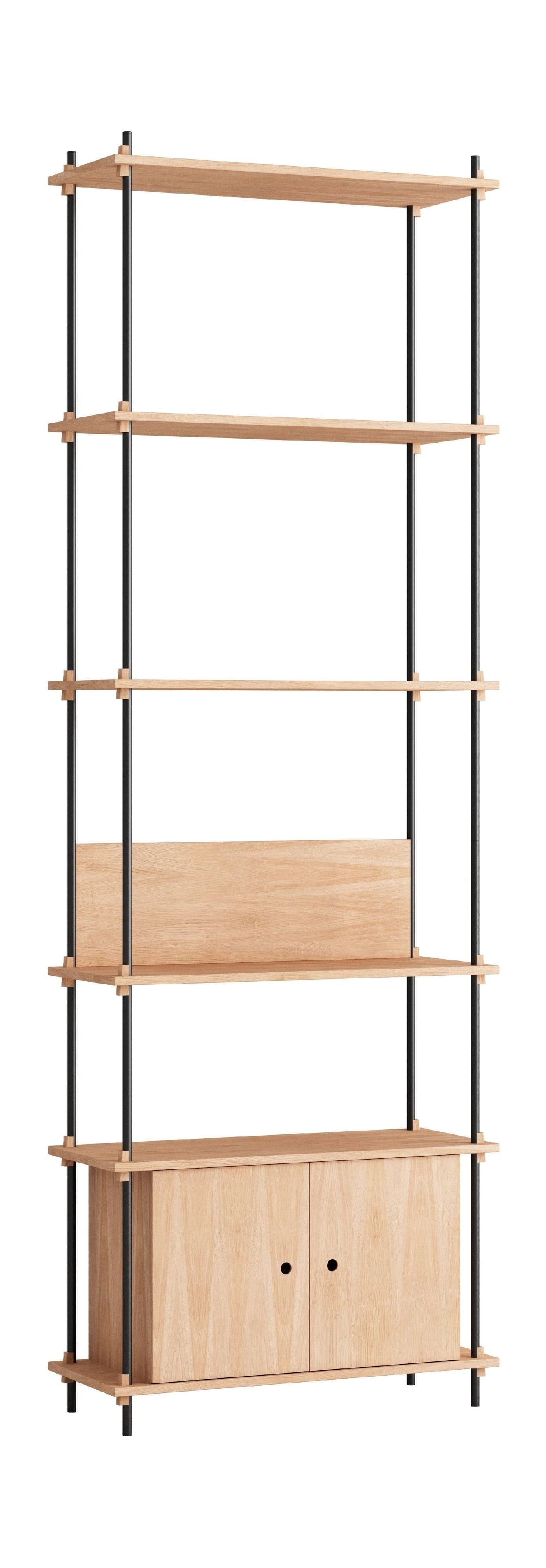 [product_category]-Moebe Shelving System S.255.1.B, Oak/Black-Moebe-5713520005473-S.255.1.B.OA.BL-MOE-1